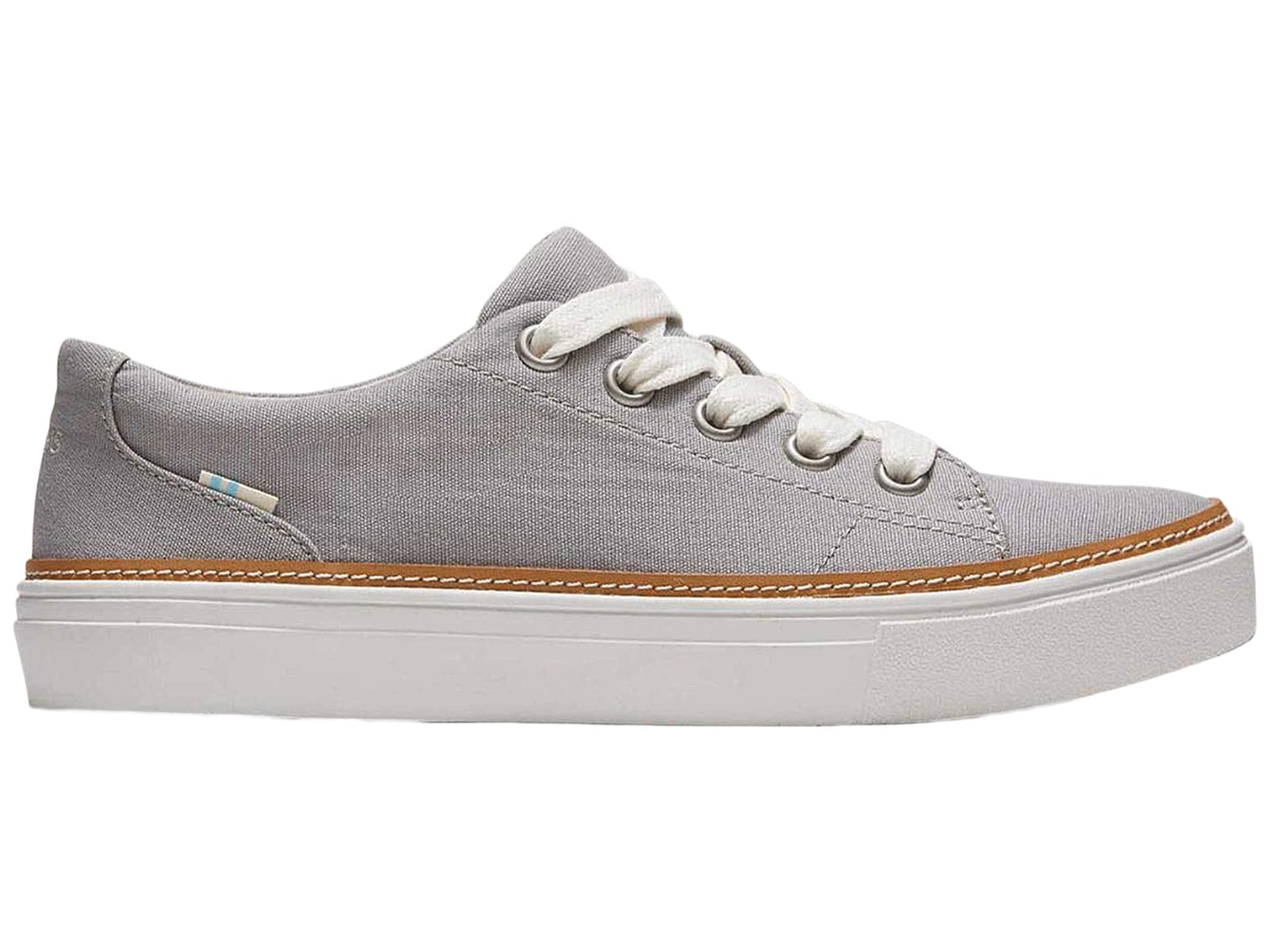 TOMS Damen 10016395 Sneaker, Graues Segeltuch, 37.5 EU