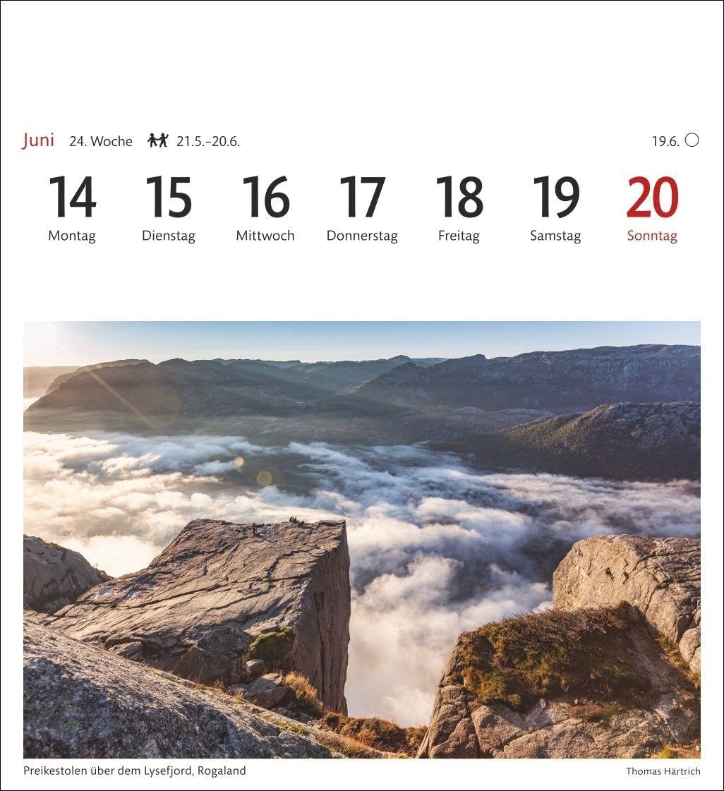 Norwegen Sehnsuchtskalender 2027 - Wochenkalender mit 53 Postkarten: Urlaubsträume in einem Tischkalender im Postkartenformat. Jede Woche neue ... in einen Foto-Kalender. Auch zum Aufhängen