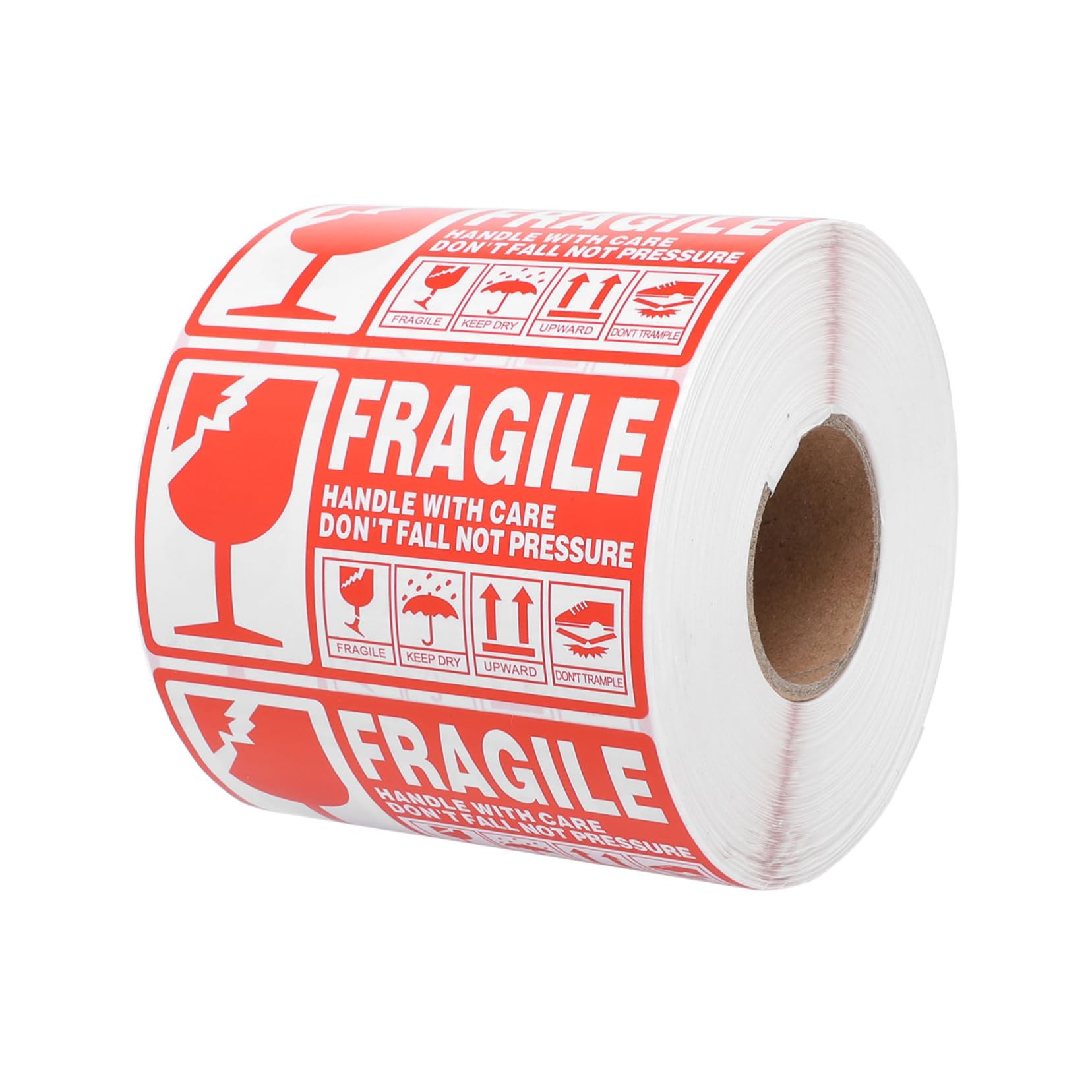 STOBOK 1rouleau Roll of Fragile Warning Shipping Labels and Stickers for Packaging Easy to Apply Self-adhesive Stickers for Safe Shipment of Delicate Goods