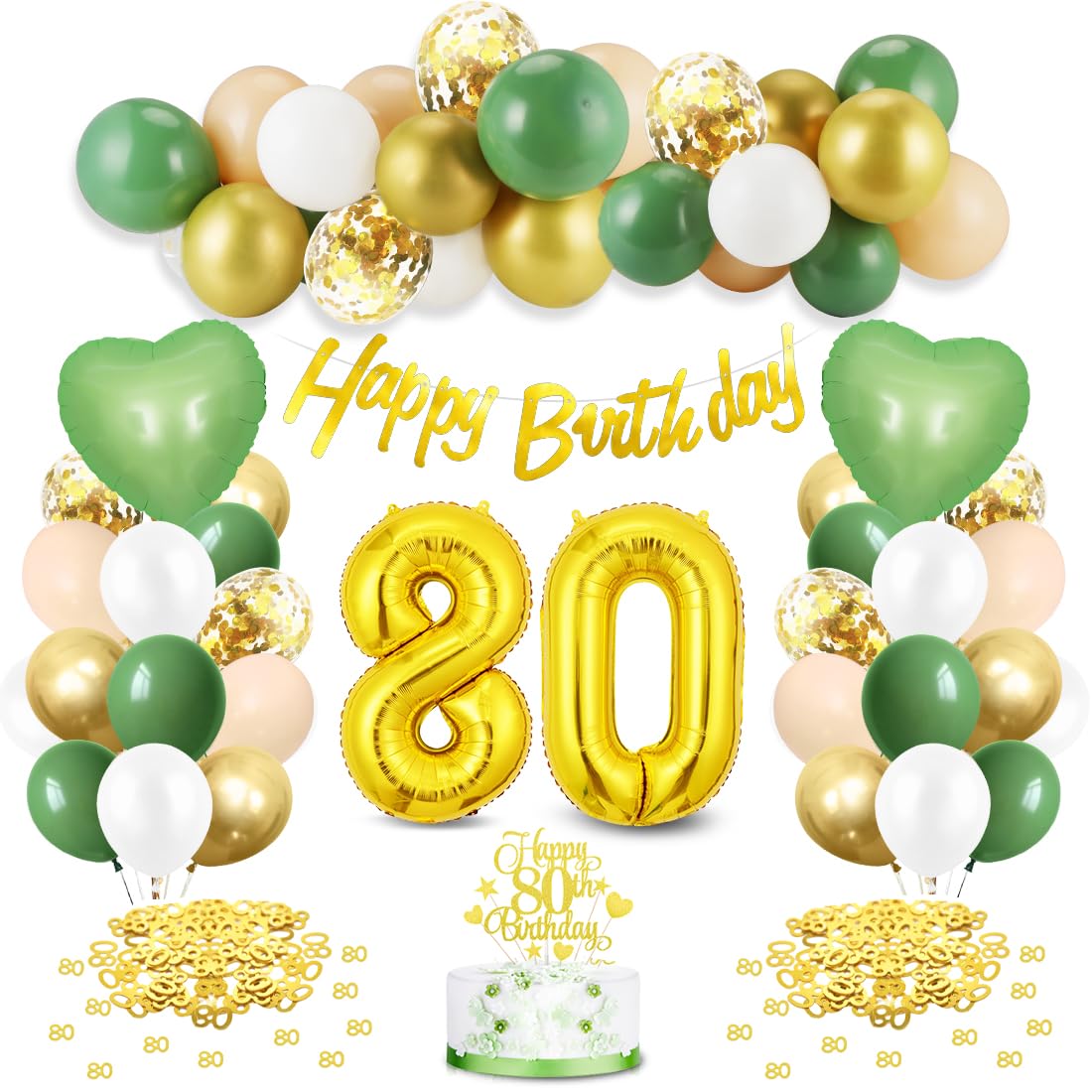 Palloncini 58 Anni Decorazione Donne Rosegold + Ghirlanda Buon