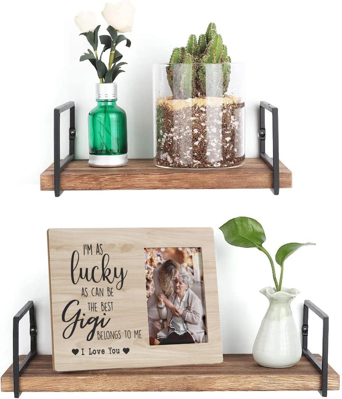 FONDCANYON I Love You Gigi Grandma Picture Frame, Grandmother Picture Frames, Mothers Day Gifts For Gigi Birthday From Grandchild Grandkids (4x6 Inch Photo) - Image 4