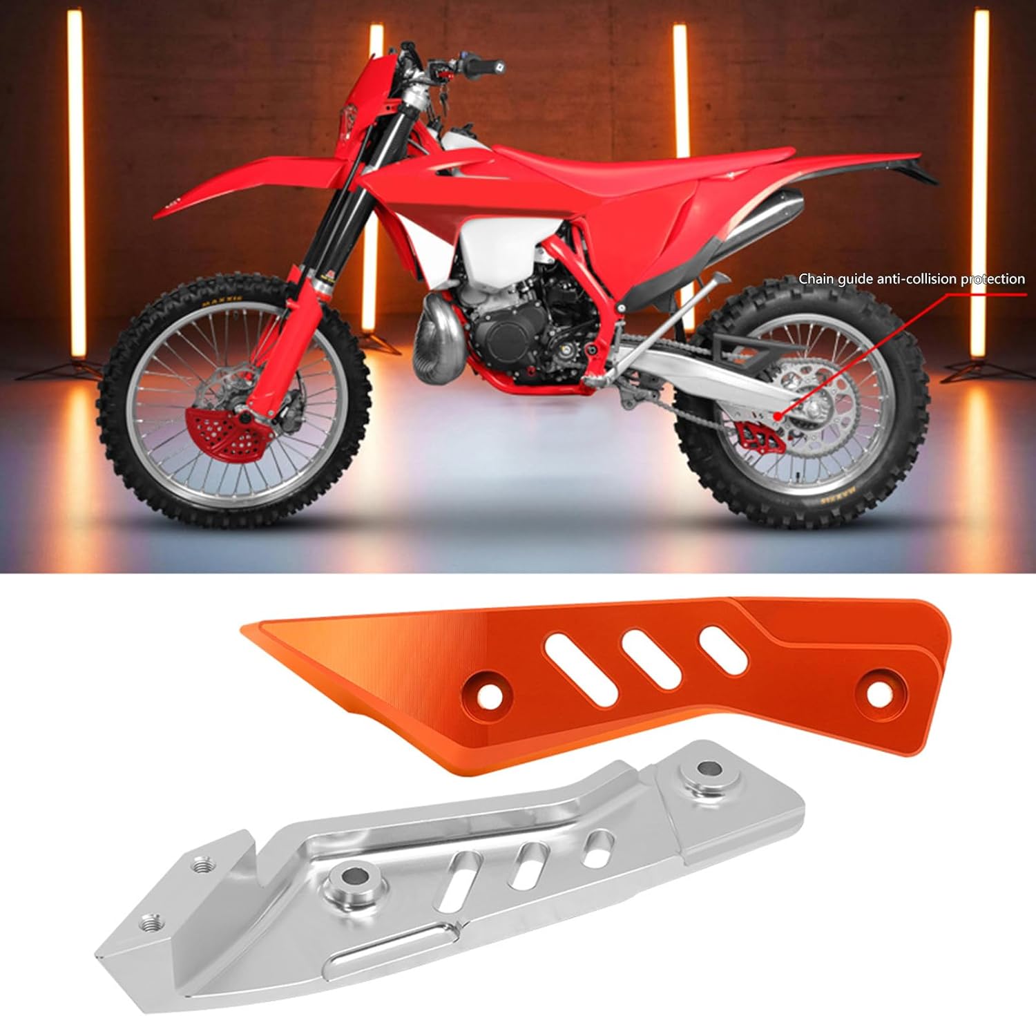 Lightweight Chain Guard Aluminum Lightweight Link Cover Motorbike Spare Part Suitable for EXC XCW Chain Guide for Dirt Bikes
