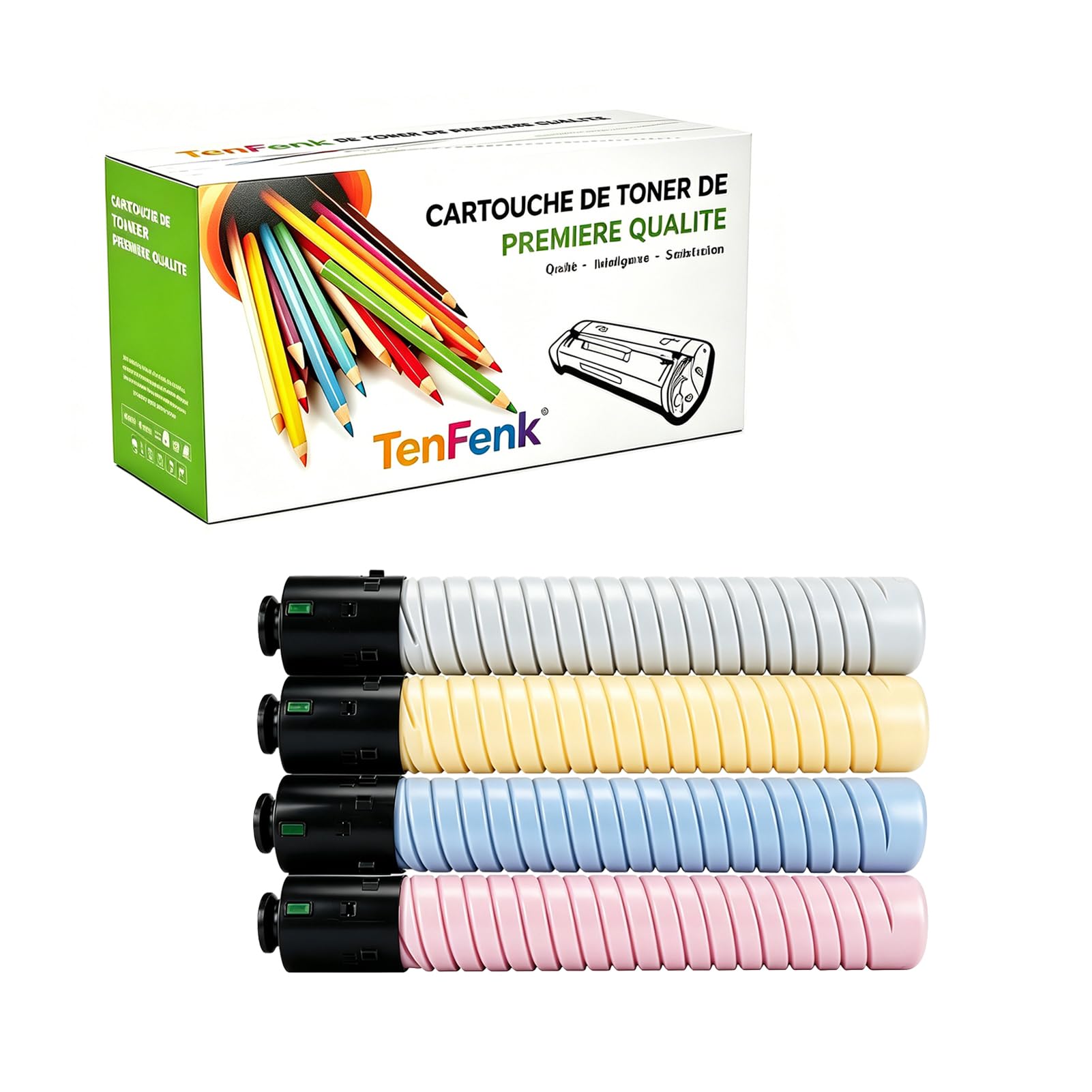Kompatybilny zamiennik kasety z tonerem dla Ricoh C7110 828330 828333 828332 828331 do użytku z Ricoh Pro C7110 C7110S C7110SX C7110X C7110 C7110S C7110SX drukarką, 4 sztuki,4p