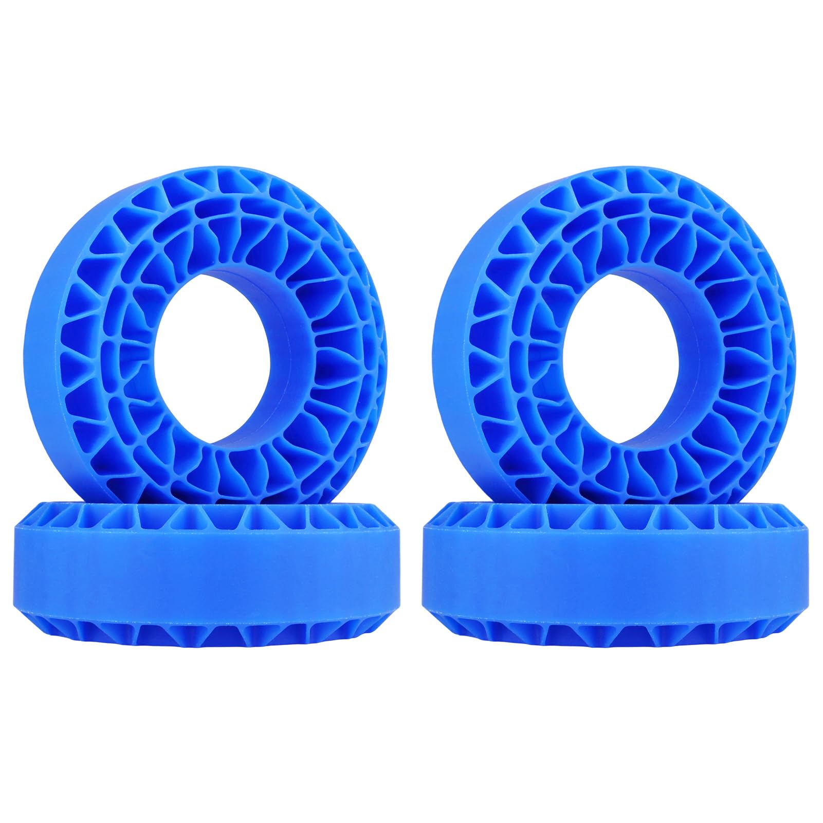 HobbyPark 1.9 Tires Silicone Inserts Foam fit 118-122mm for 1/10 Scale RC Crawler Trucks Wheel Tires, Super Soft, 4pcs (Navy Blue)