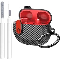 Vista 11 de Funda para Beats Studio Buds/Studio Buds Plus 2021/2023 con clip de cierre para hombres, GARTOO con kit de limpieza, funda protectora y lápiz