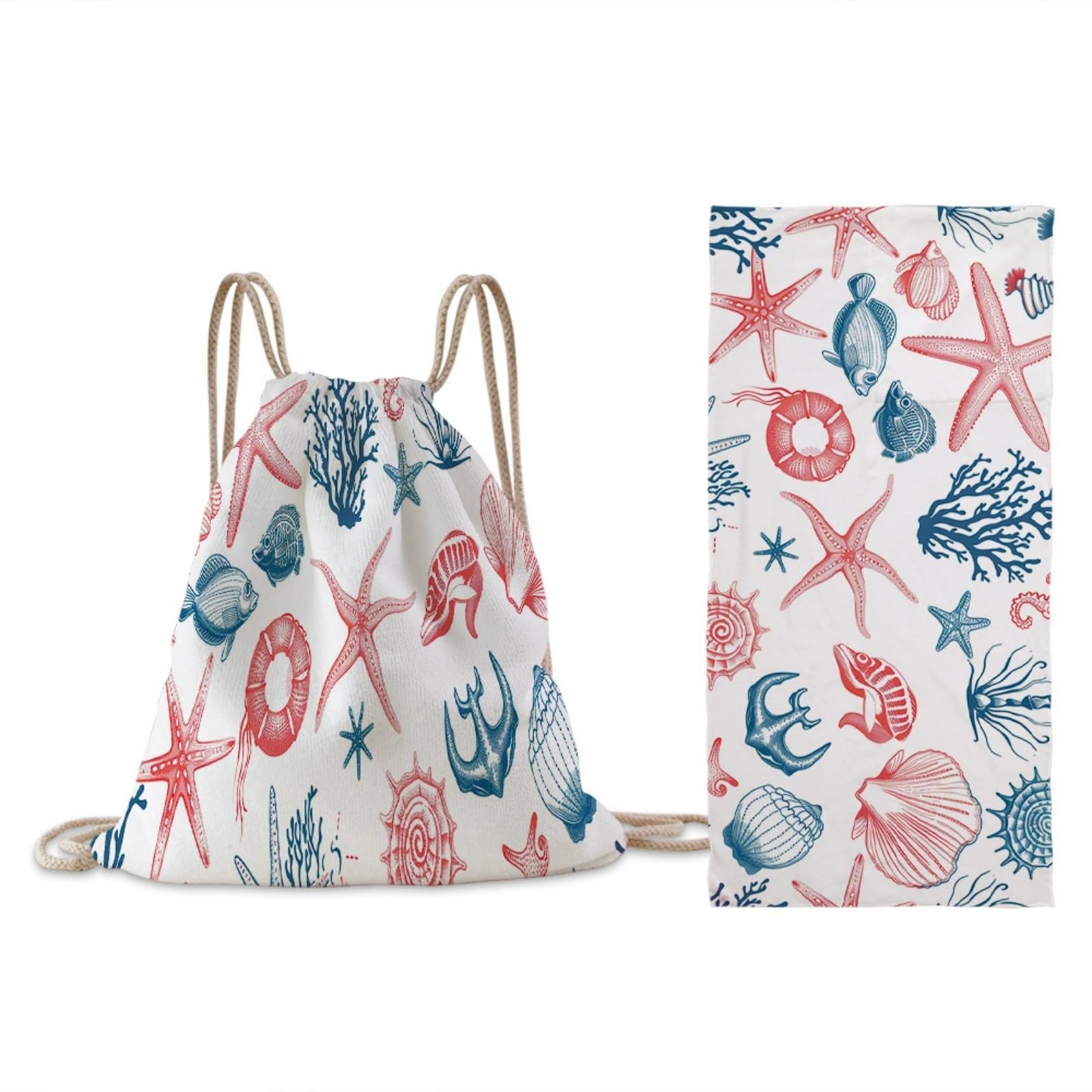 Microfibre Beach Towels for Adults 180x60cm, 2 in 1 Large Beach Towel That Turns Into a Bag, Quick Dry Reusable Soft Towels, Sand Free, Lightweight for Sun Loungers, Travel, Pool, Gym, Camping