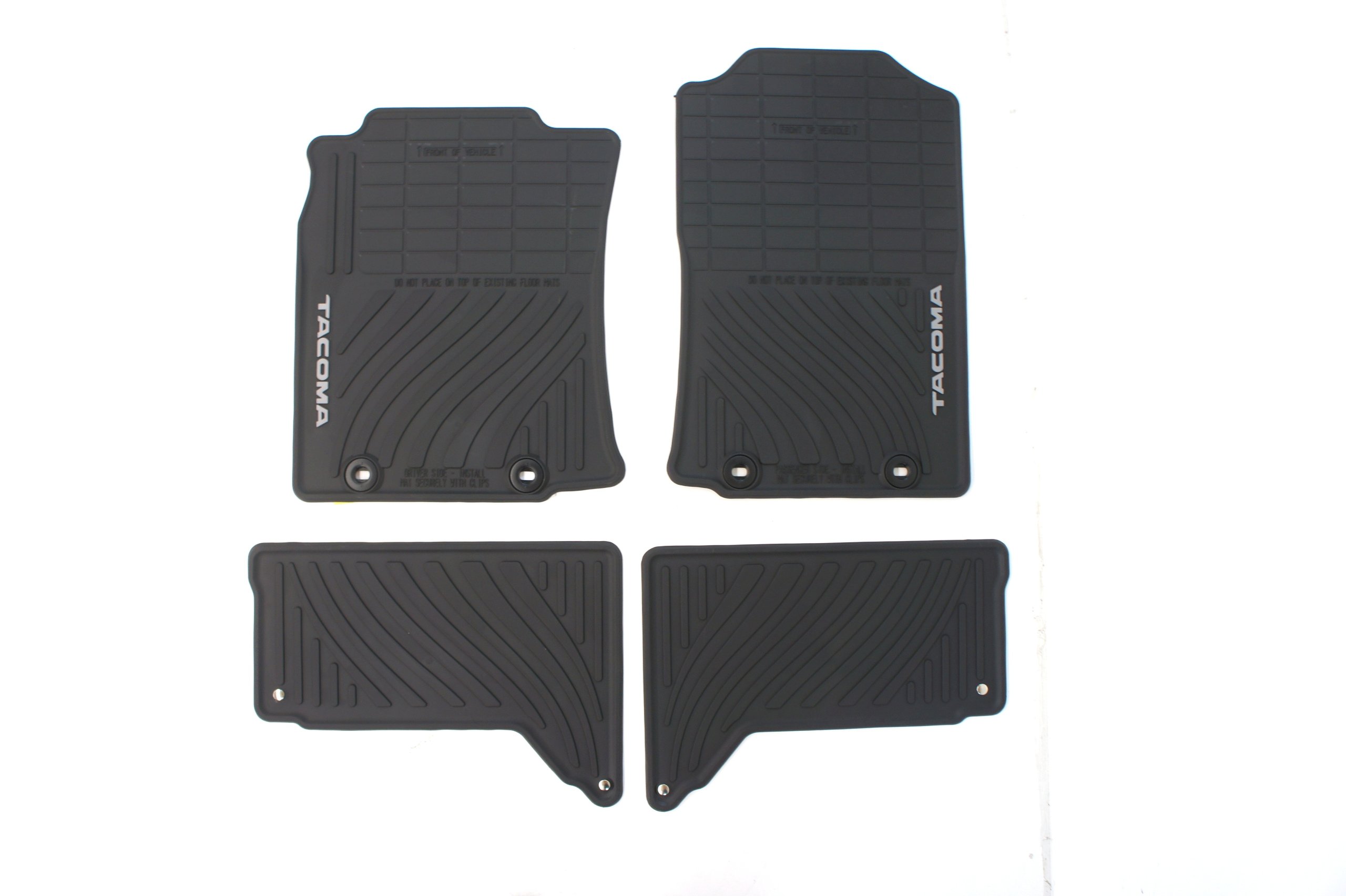 Photo 1 of Genuine Toyota Accessories PT908-35126-20 Front and Rear All-Weather Floor Mat - (Black), Set of 4