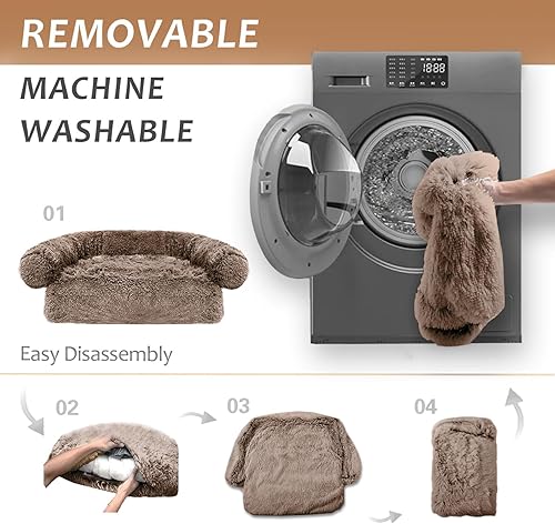 Miniatura 5 de Alfombrillas de cama para perros y gatos, funda de sofá para perros, tapete lujoso para mascotas, forro impermeable y parte inferior antideslizante,