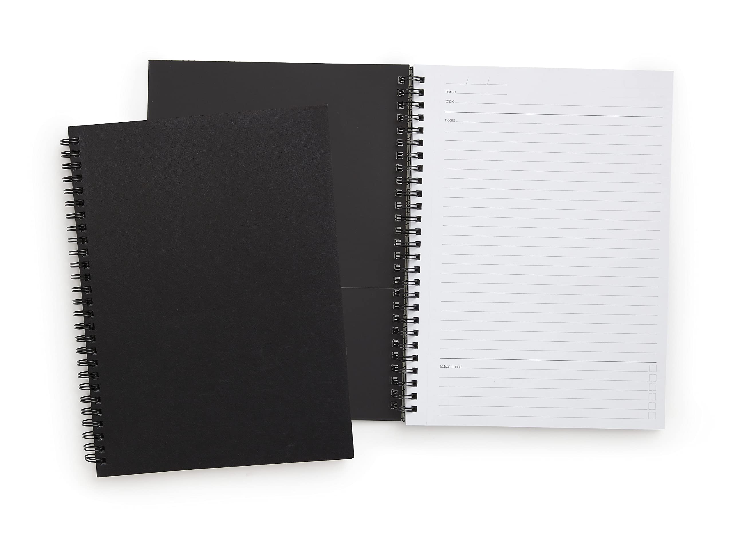 TRU RED Staples Medium Soft Cover Meeting Notebook, Black TR54988 - Image 2