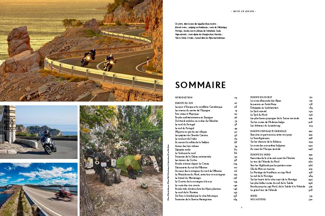 Moto en Europe: 50 récits pour partir à l'aventure sur les plus belles routes du continent