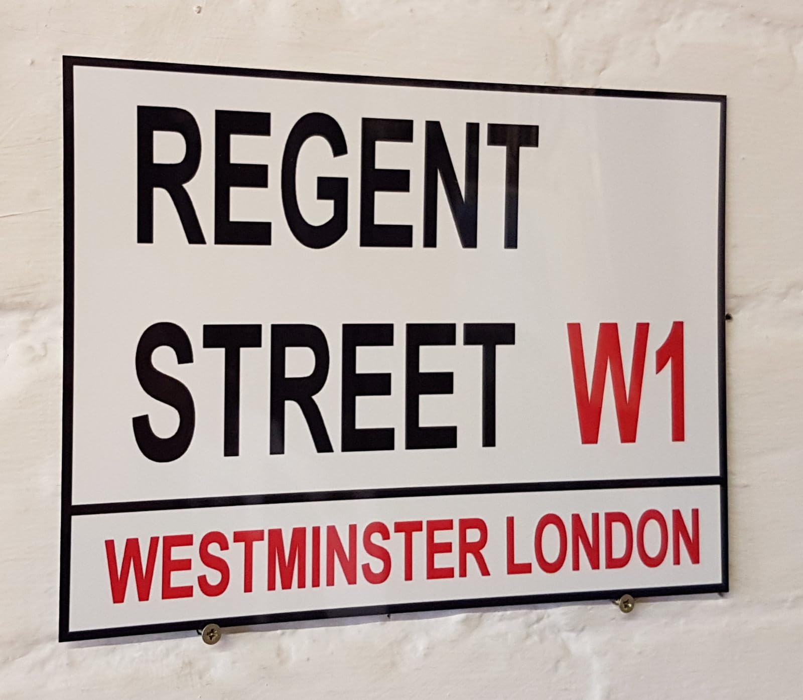 Yelacecca Tin Sign A38244 London Street Sign Regent Street Metal Aluminium Sign Street Sign 8X12 Inches