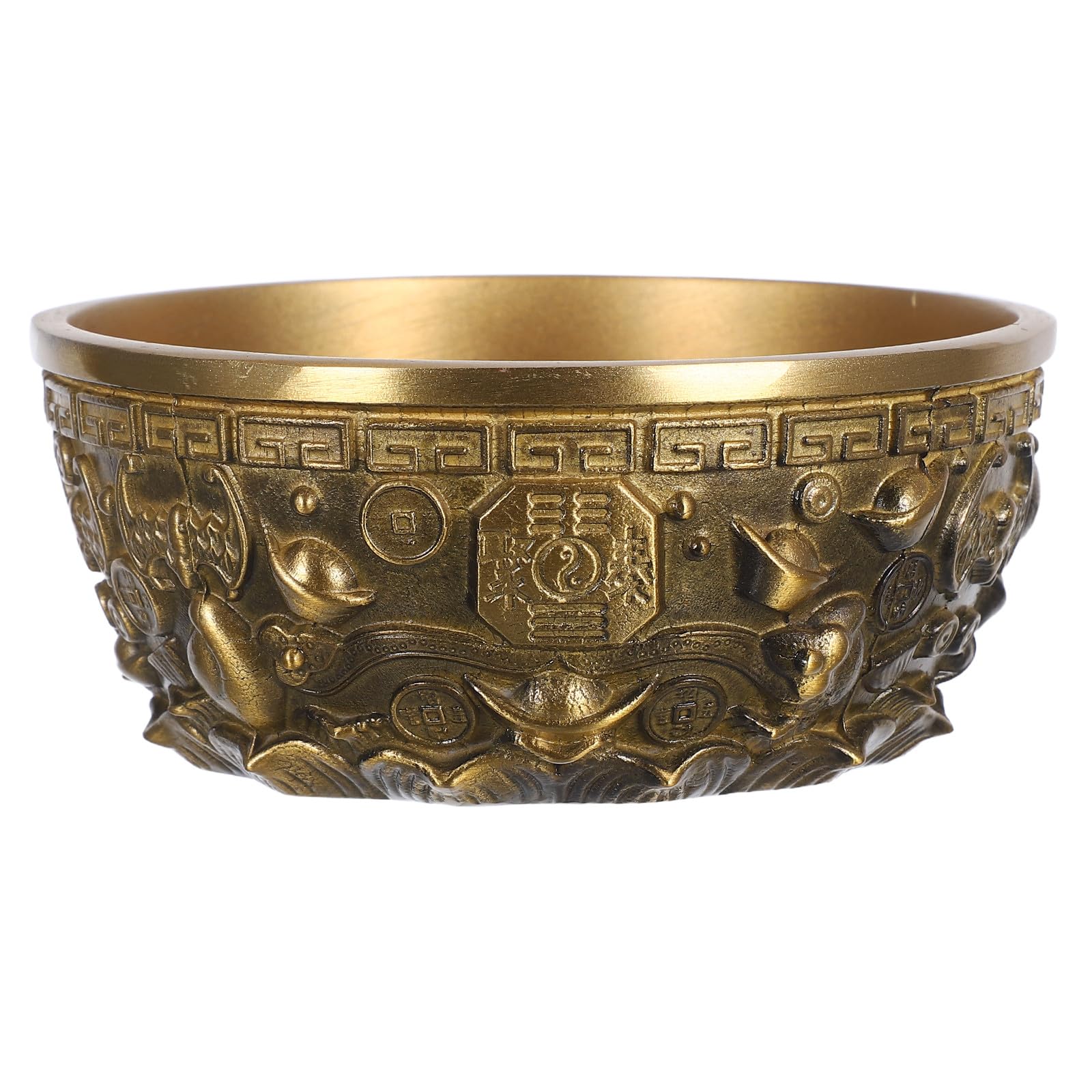 Bassin au Trésor en Cuivre Pur, le Cadeau Feng Shui Idéal de Crémaillère 11 cm