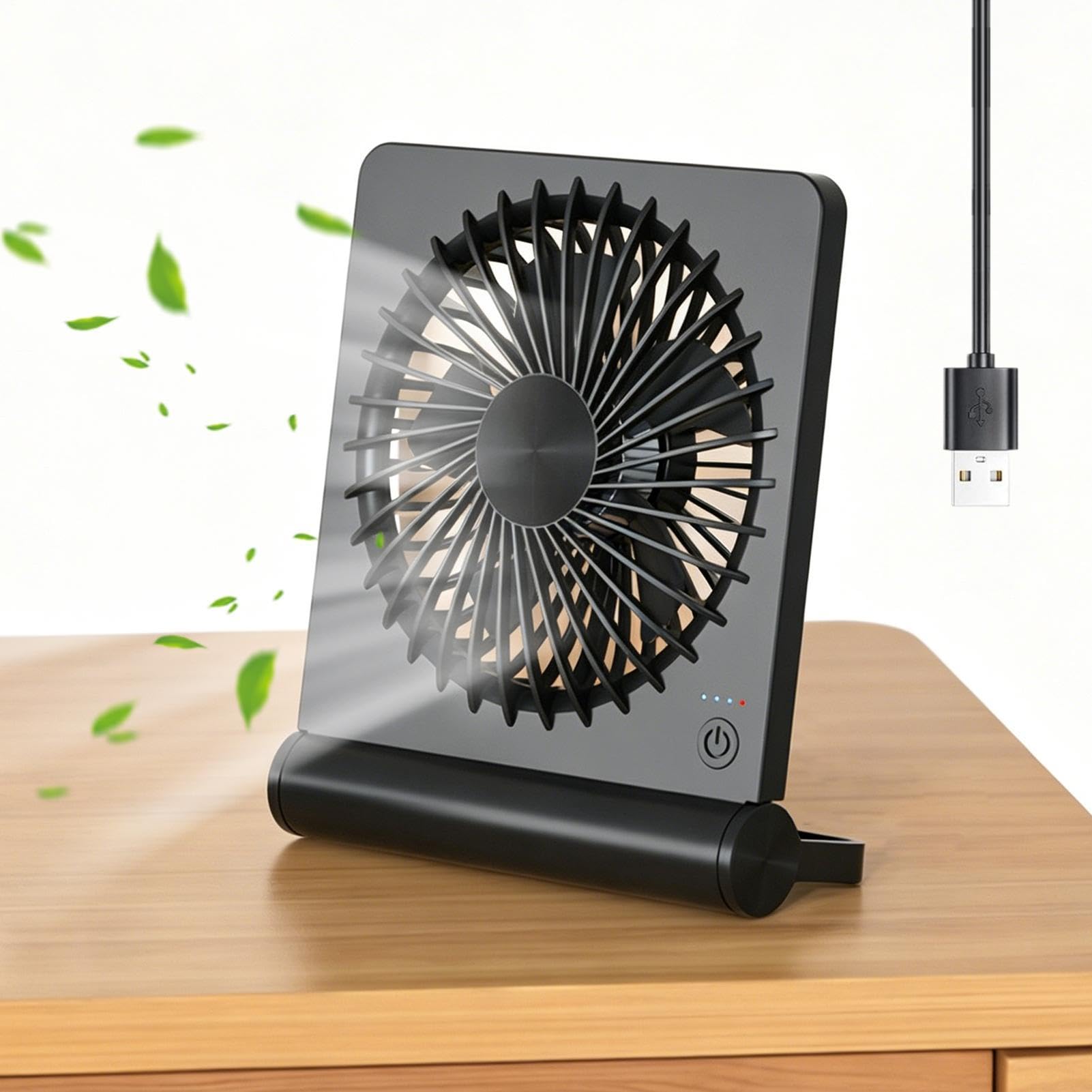 Ventilateur de bureau USB anti chaleur 3 vitesses inclinaison ajustable