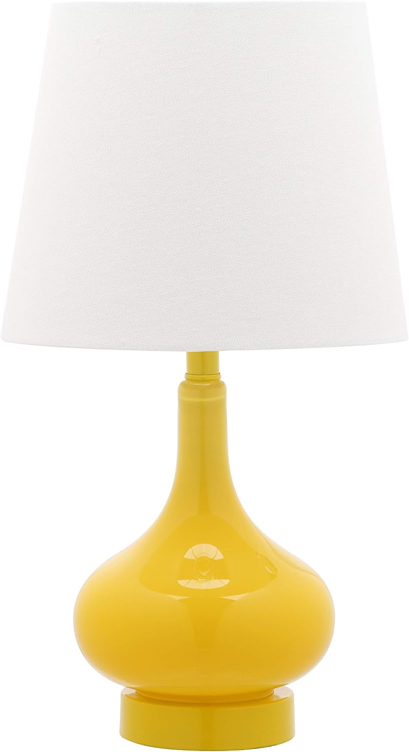 Safavieh Kids Lighting Collection Amy Yellow Gourd 18-inch Bedroom Living Room Home Office Desk Nightstand Table Lamp (LED Bulb Included)