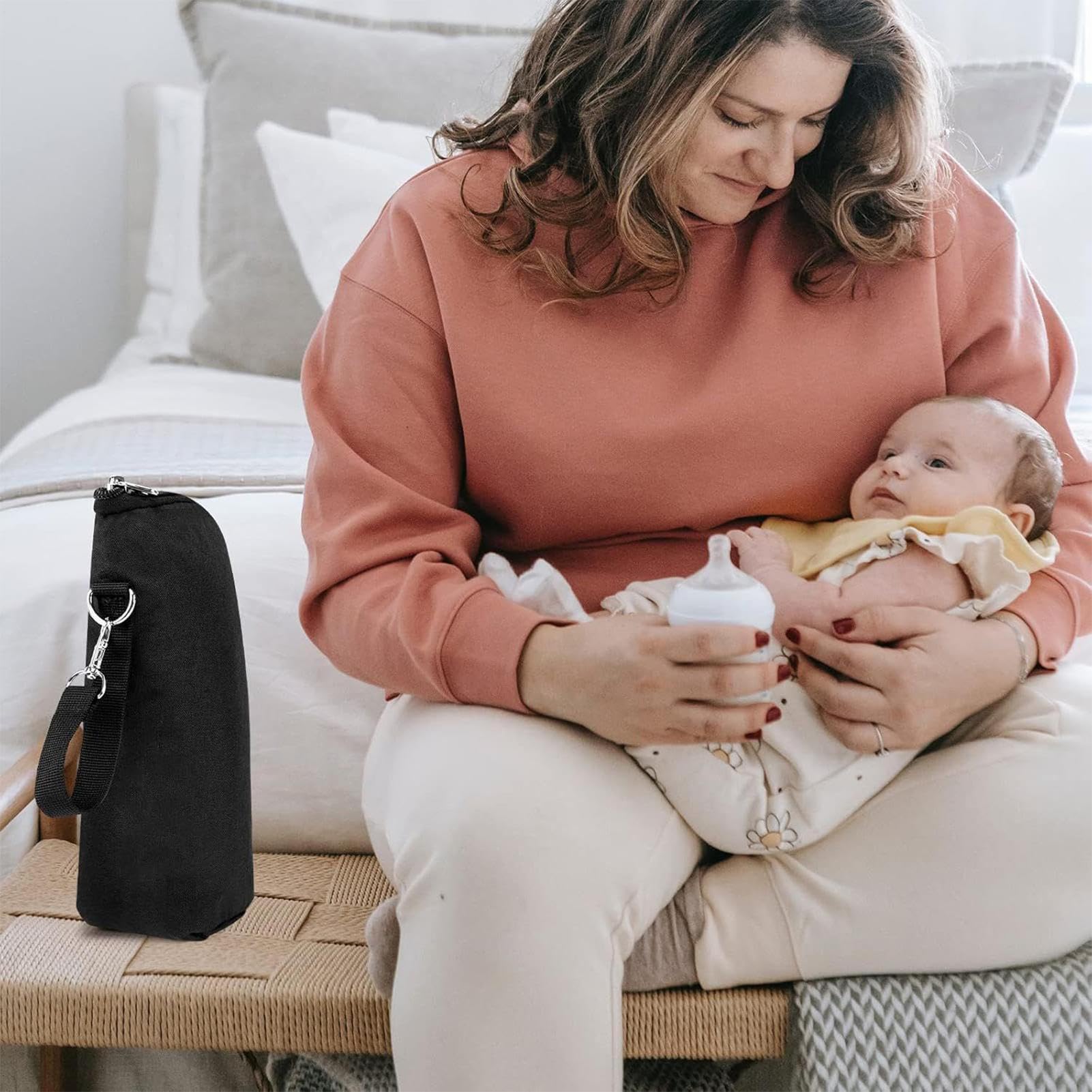 Isolierte Flaschentasche Stillmilch Fütterbecher Kühltasche Mütter | Isolierte Babyflaschen Tragetasche Für stillende Mütter, Reisen, Outdoor, Auto, Picknick, Camping, Wandern, , Sport,