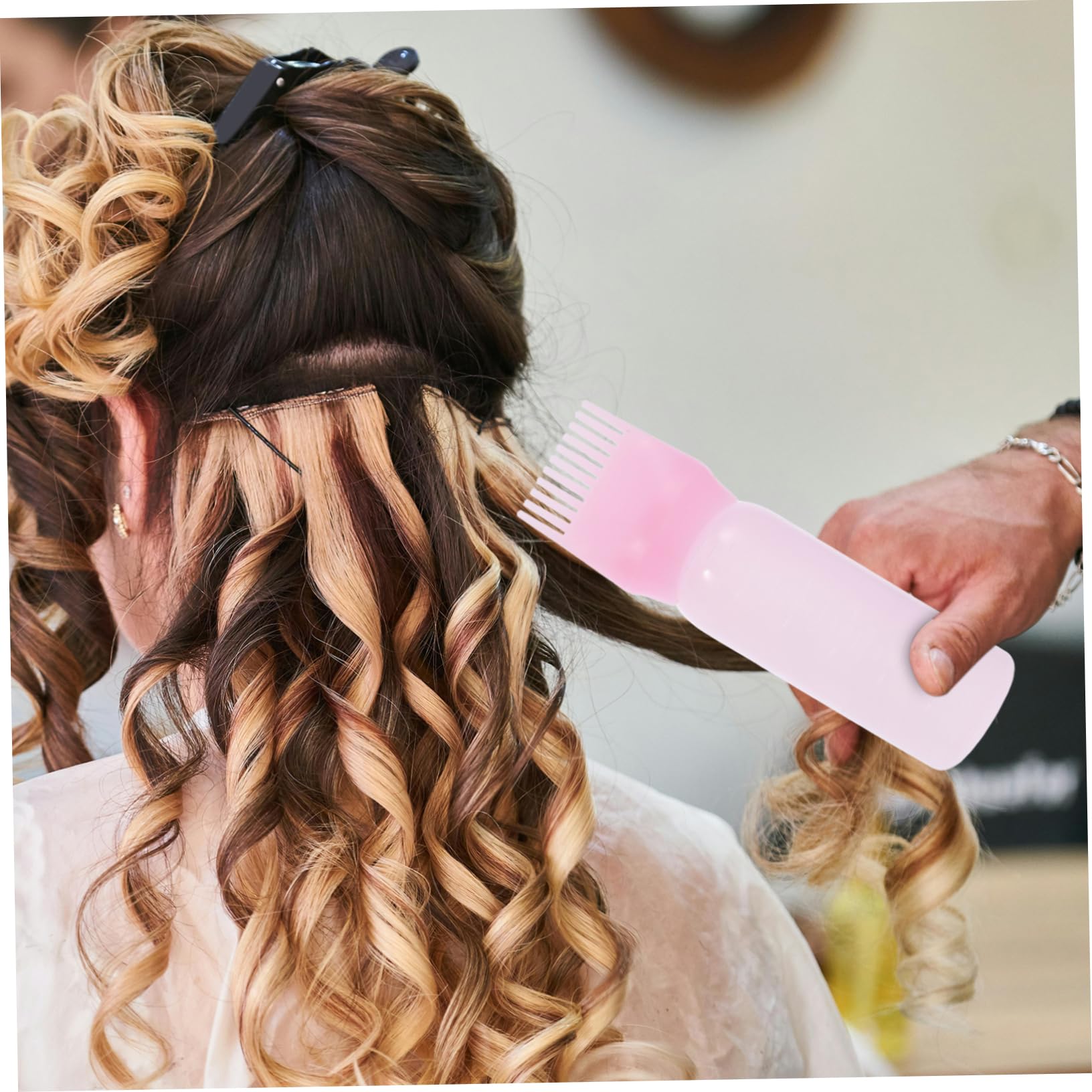 3 Stück Haarfärbeflasche Mit Kamm Applikator Kunststoff Abgestufte Skala Für Präzises Auftragen Bei Haarfärbung Und Haartönung