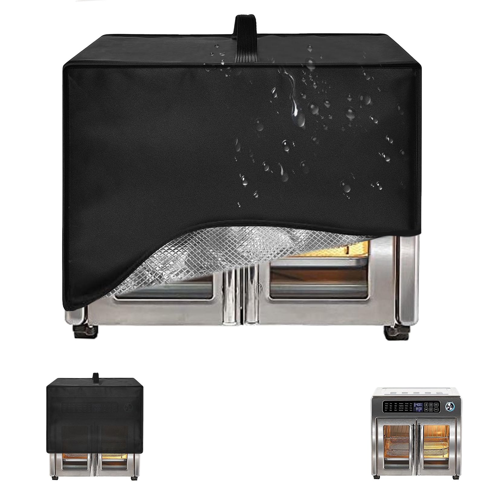 Toaster Oven Air Fryer Cover, Heat-Resistant Waterproof Dust-proof Kitchen Appliance Covers Compatible with Emeril Lagasse 26QT Extra Large Air Fryer
