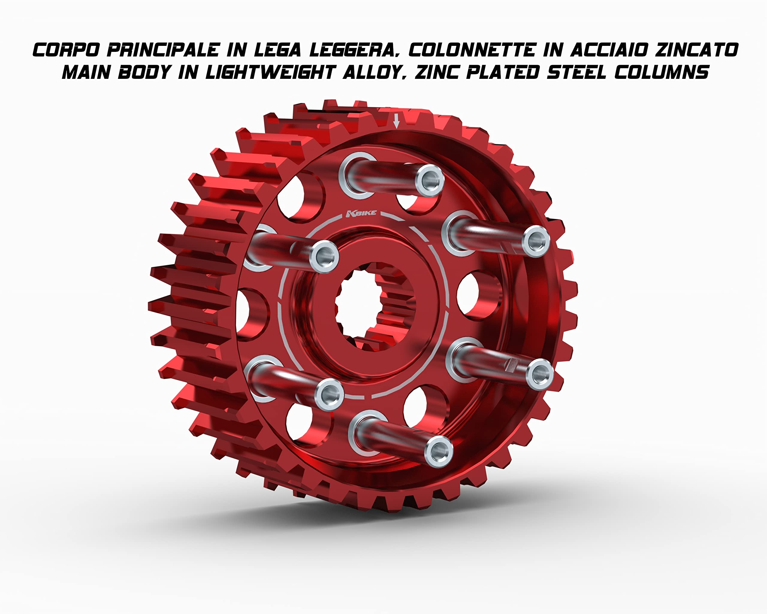Kbike tamburo frizione rosso per Ducati