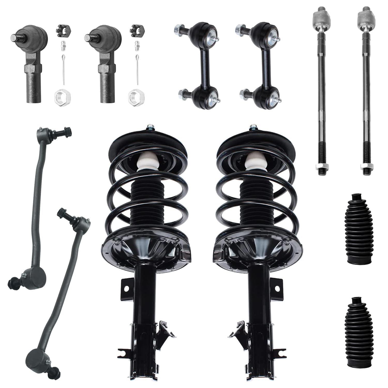 Detroit Axle - 12pc Front Suspension Kit for 04-08 Nissan Maxima
