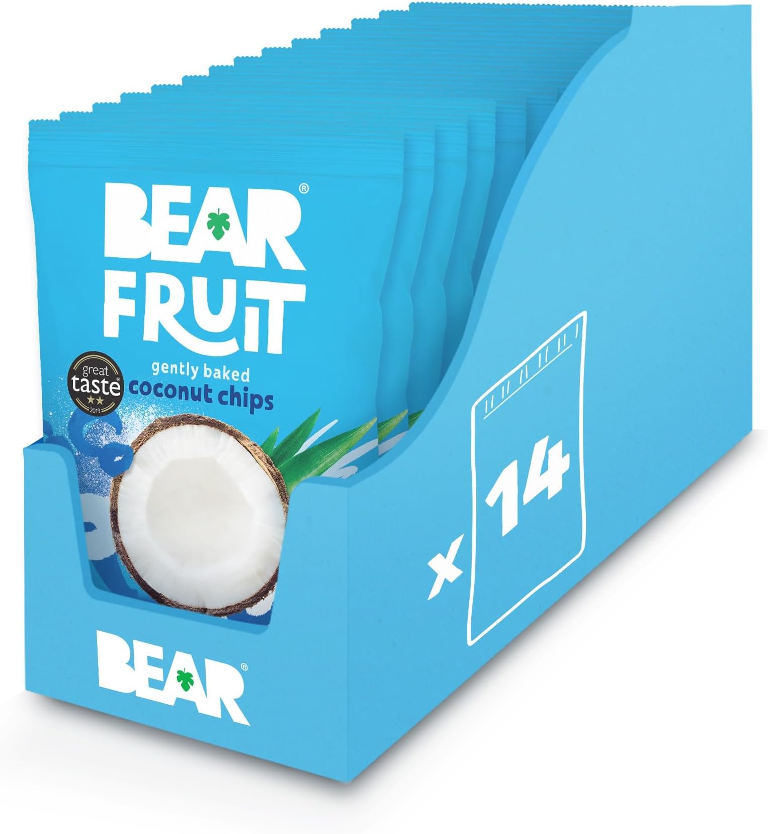 Fruit Coconut Chips Packs - Gently Baked Fruit - Healthy - Vegan - 14 x 25g