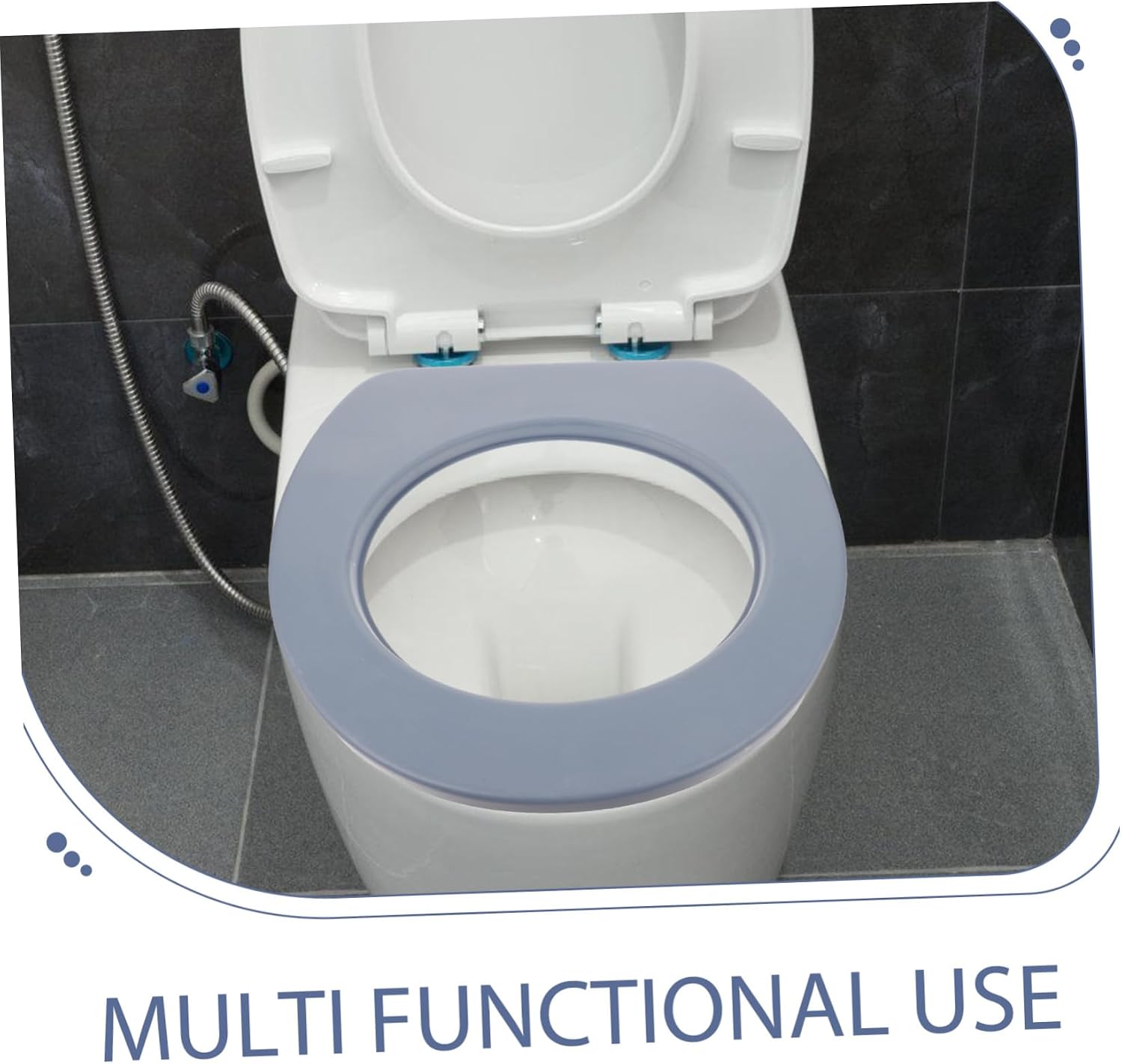 Stretchable Washable Toilet Seat Cover Pad for Bathroom Comfortable Nonslip Cushion for Seniors Design for All Seasons Easy Installation Warm and Safe Toilet Seat Protector