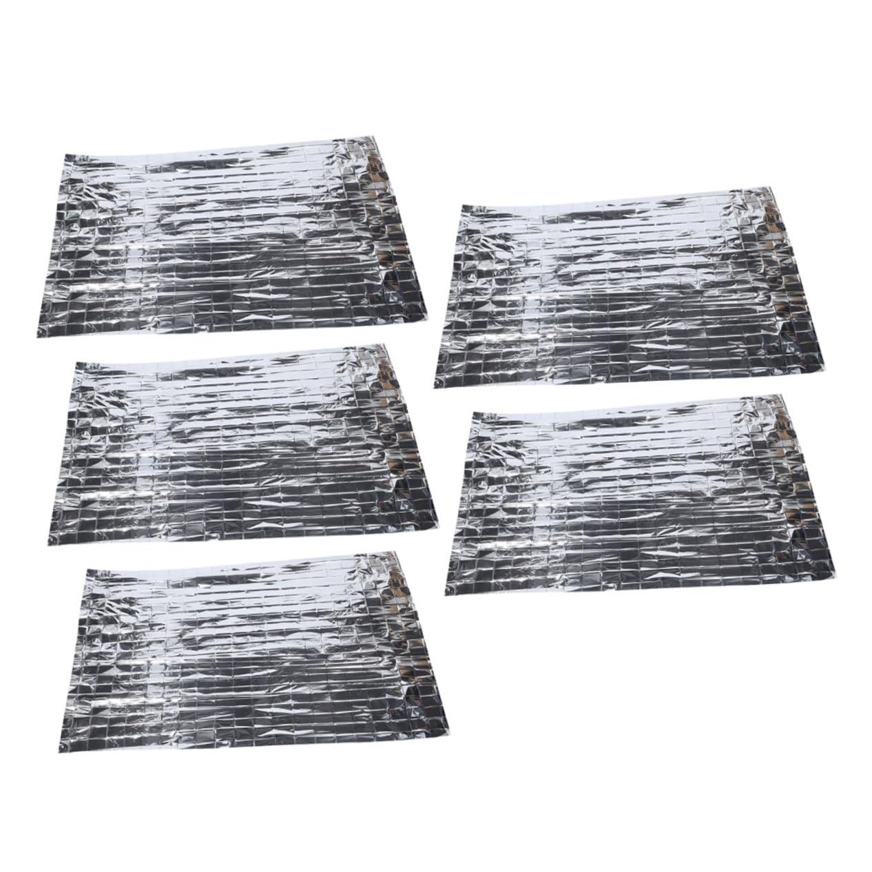 SOLUSTRE Emergency Thermal Blanket Heat Blanket 5 Pcs Insulation Survival Blankets for Outdoor and Camping