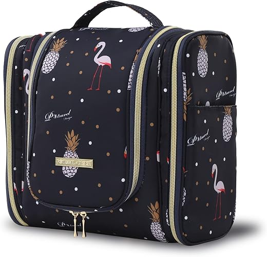 Lychii Beauty Case da Viaggio, Grande Capacità Borsa da Toilette Con Gancio, Impermeabile Trousse Trucchi Cosmetici Organizer