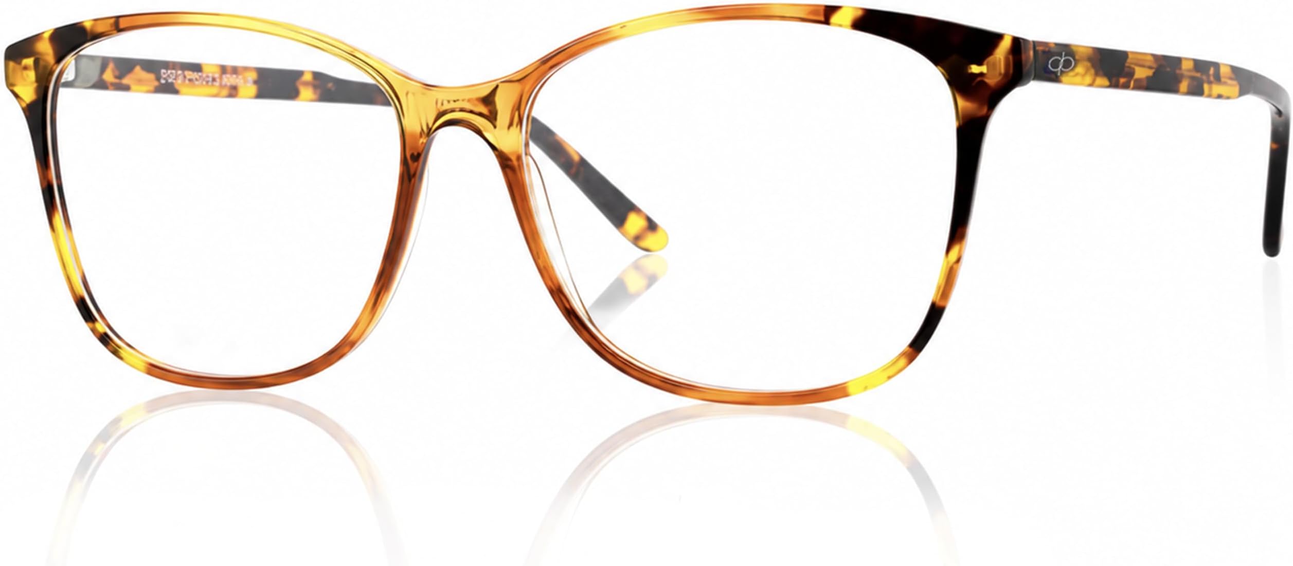 DEA Women's Plastic Eyeglass Frames, Rectangular & Square Optical Eyewear, Extended Fit Fashion Frames for Everyday Wear