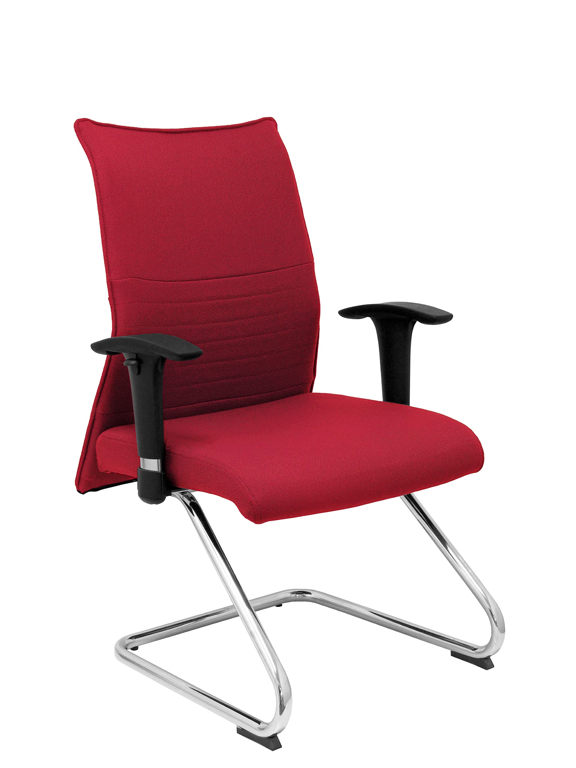 Sillón confidente granate para mejorar la comodidad de las visitas en salas de reunión
