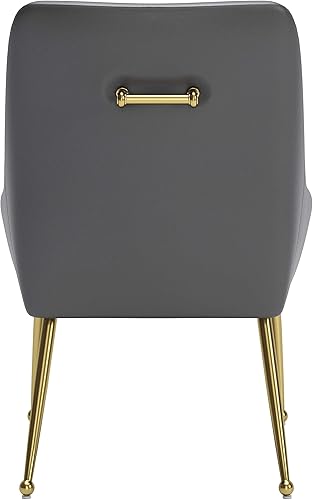 Miniatura 6 de Zuo Maxine Silla de comedor gris y dorado
