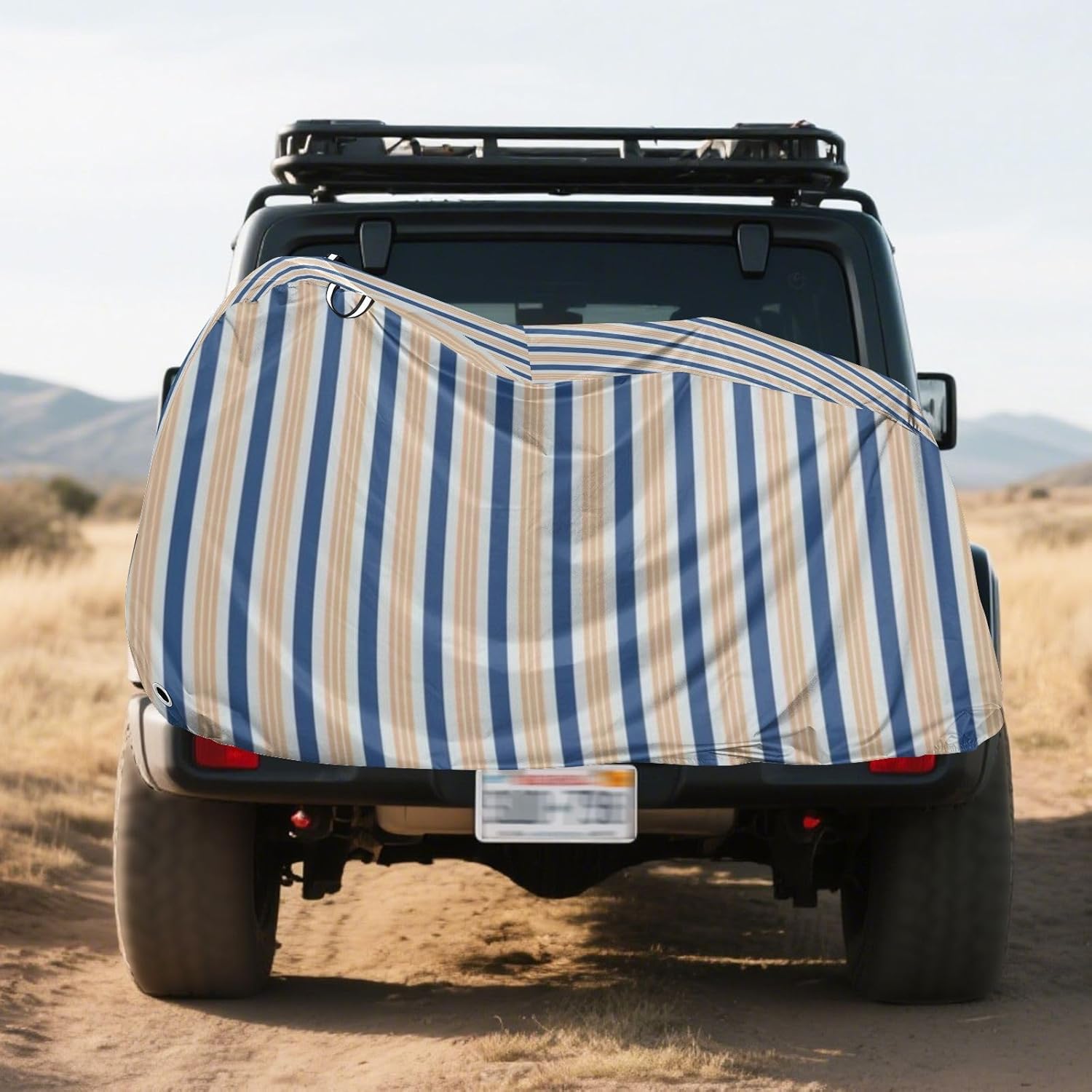 Blue-orange Stripe Cover for Bike Waterproof Exercise Bike Cover Bikes Storage