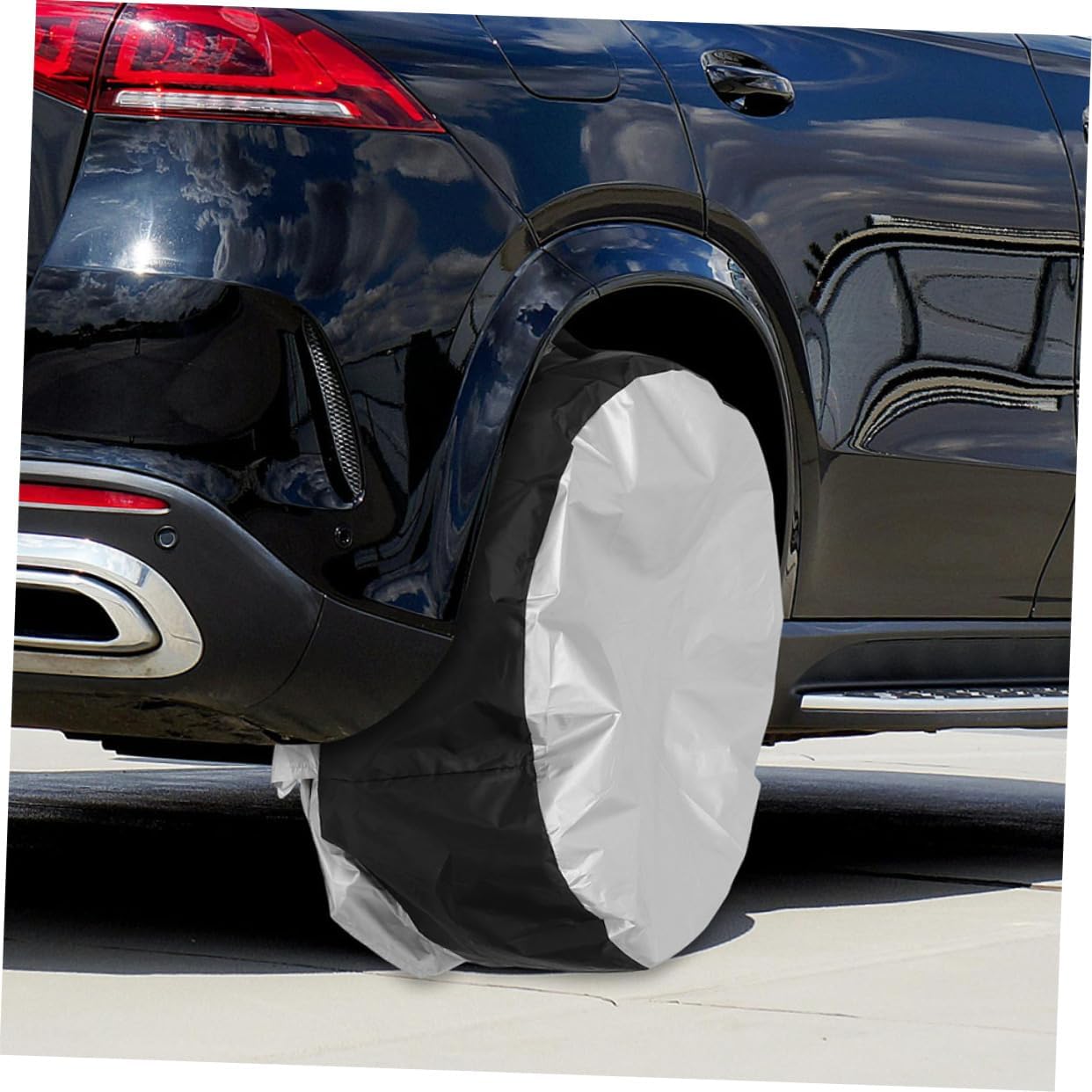 Cabilock Tire Cover for Car Trailer Rv Wheel Covers Oxford Cloth Tire Storage Bag Allweather Protection