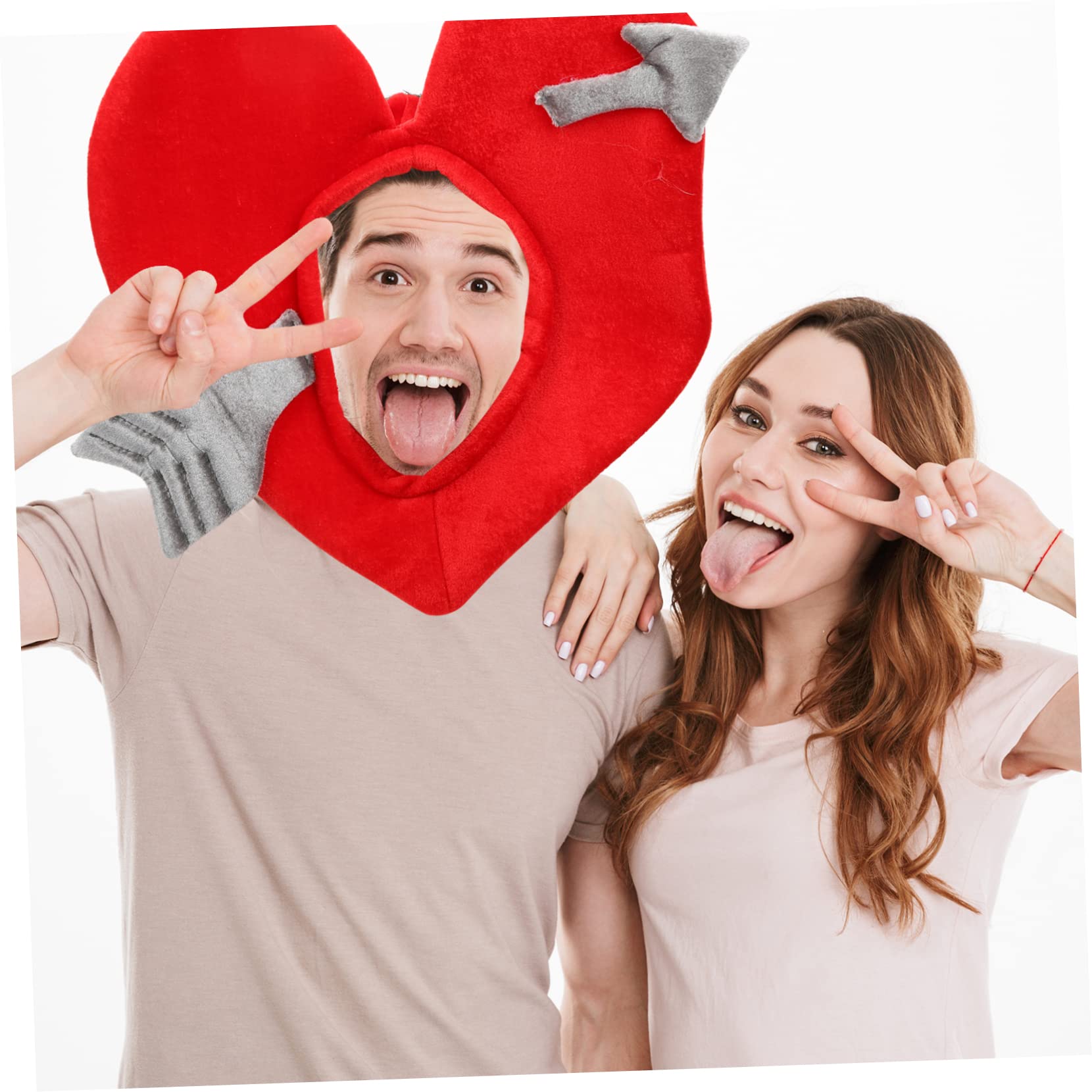 TOYANDONA 5piezas Sombrero De Divertido Accesorio Fotográfico Para Parejas San Valentín y Disfraces Diseño y