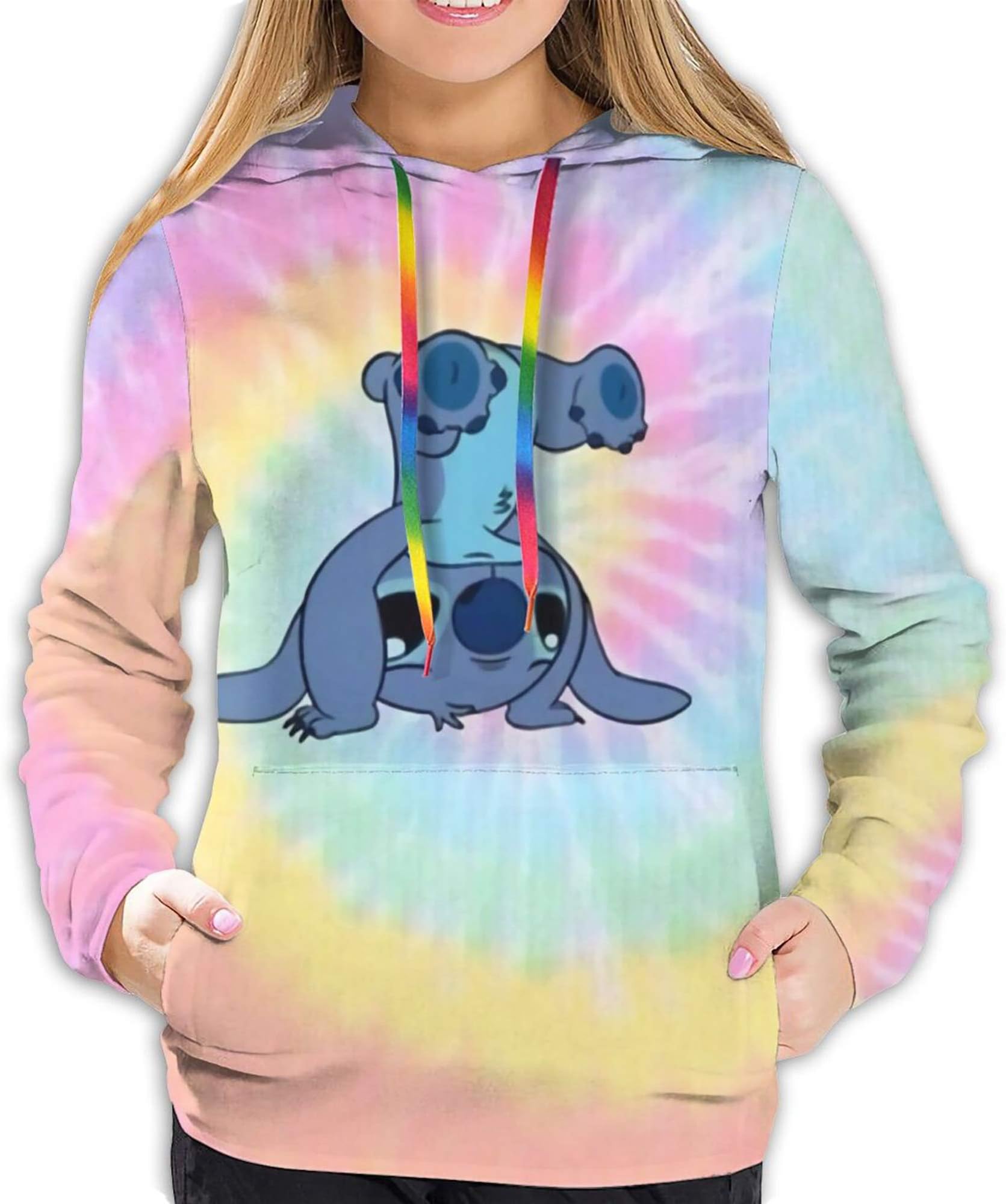 Rainbow Women‘s Pullover Hoodies Hooded