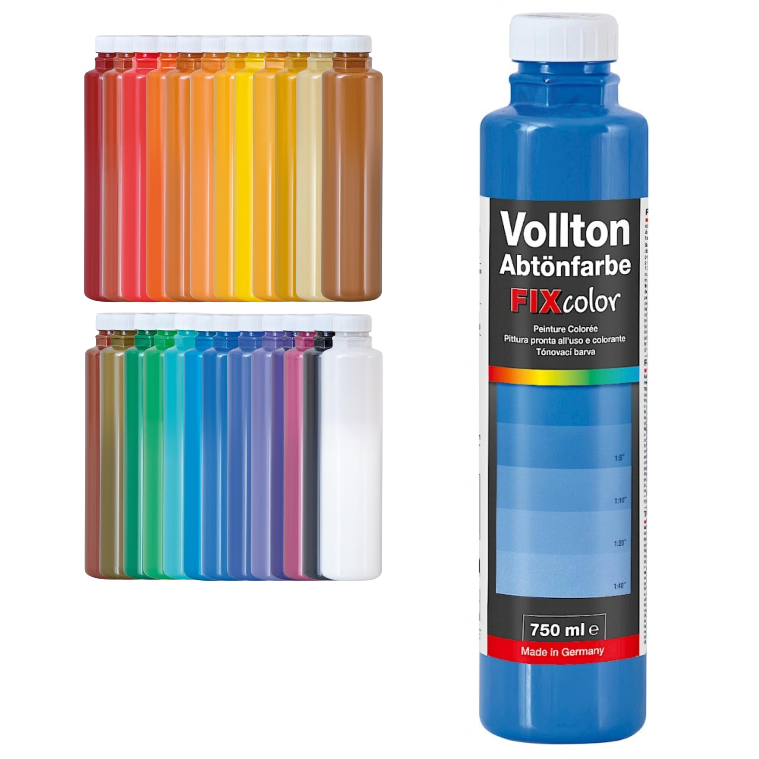 decotric Abtönfarbe Enzianblau - 750 ml