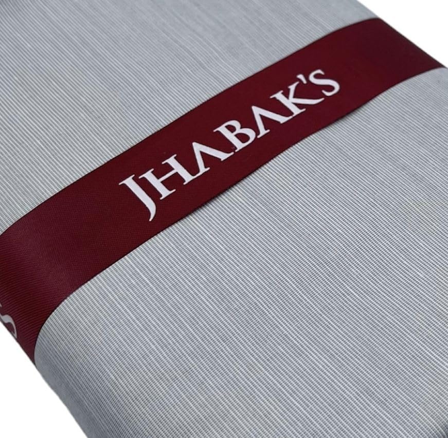 Image of JHABAK'S Unstitched Cotton Blend Solid Shirt & Trouser Fabric - 2.25 m Shirt Cloth - 1.20 m Pant Piece