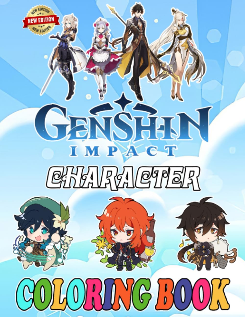 Buy Genshin Coloring Book for Fan Teen Men Women: 50+ Great Coloring