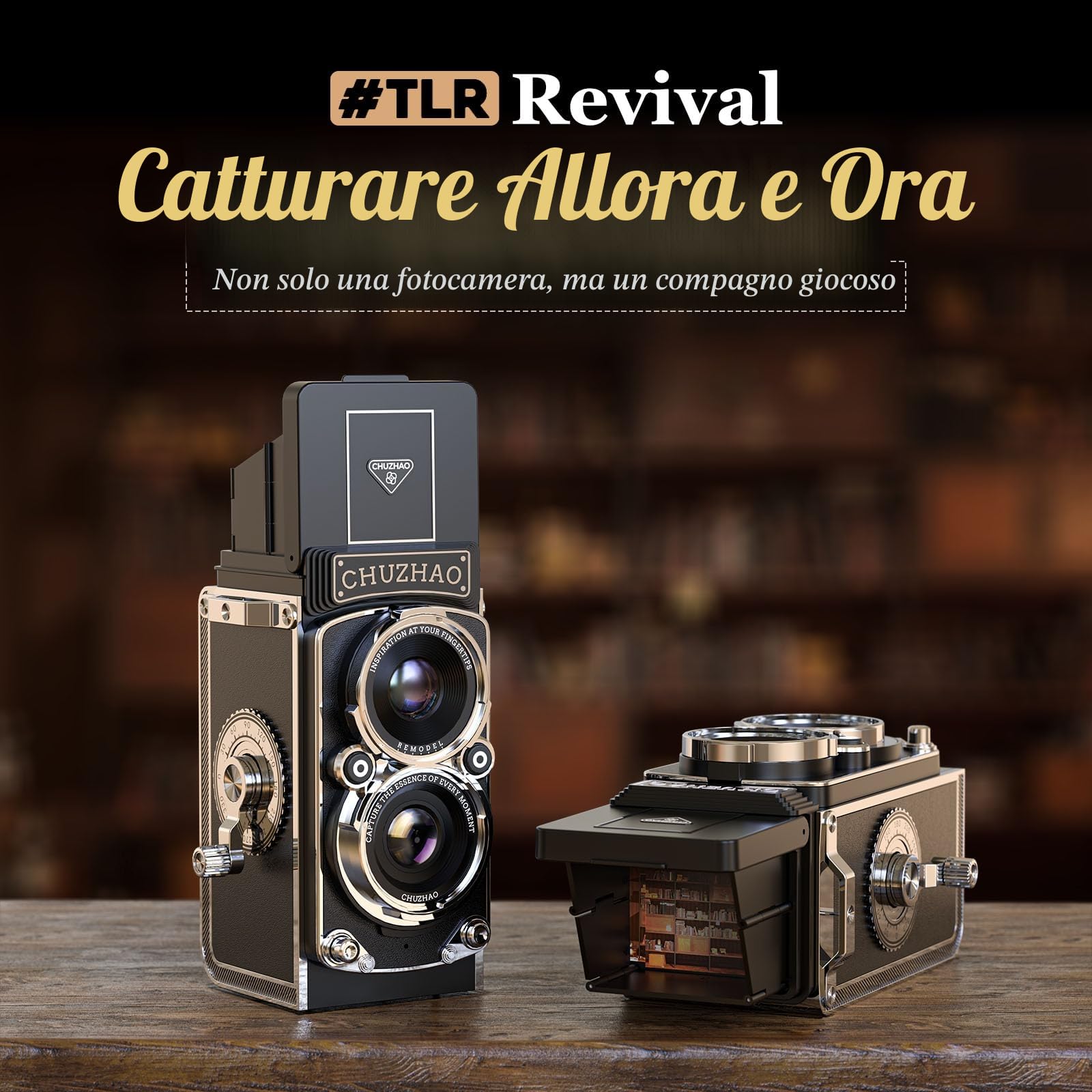 CHUZHAO Fotocamera Vintage Digitale 1080P 12MP FHD Autofocus Macchina Fotografica Digitale Compatta, Mini Fotocamera Retro con Scheda di Memoria Micro 16G, Principianti, Adolescenti, Adulti