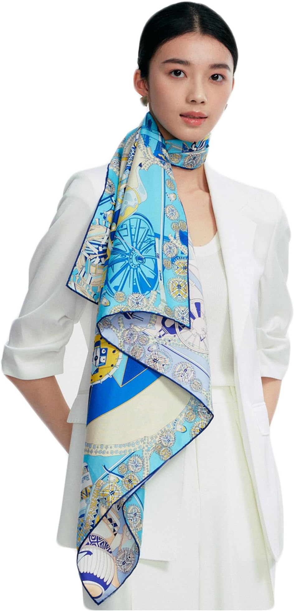 Grace Scarves 100% Silk Scarf, Large, Twill