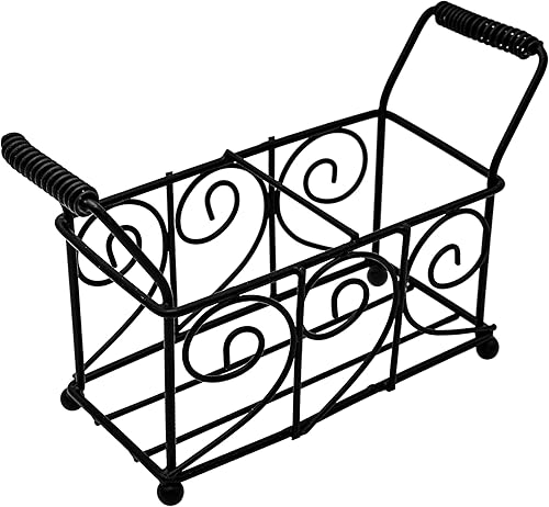 Miniatura 6 de Mason Jar Lifestyle Organizador para tarros Mason de 2 pintas con diseño de remolino y asas de alambre negro