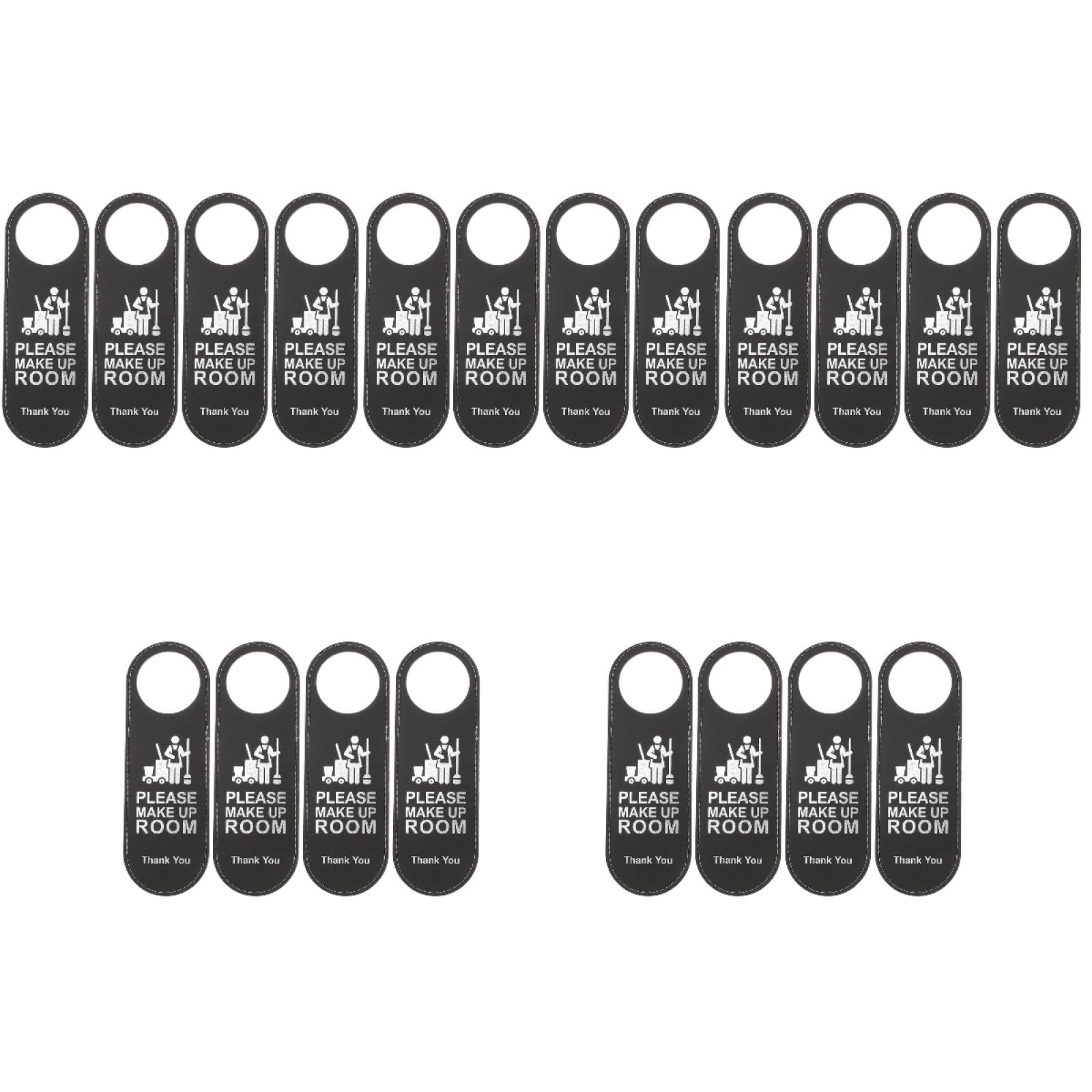 20 Piezas Letreros No Molestar De Doble Cara Para Puerta De Hotel Sala De Maquillaje Colgador De Puerta De Cuero 9.44X3.14X0.59In Para Uso En Hoteles CaféS Y Oficinas