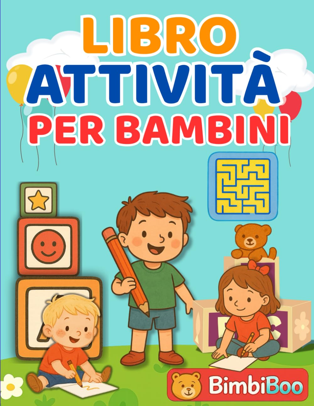 Libro attività per Bambini: Labirinti, intrusi, differenze e sequenze