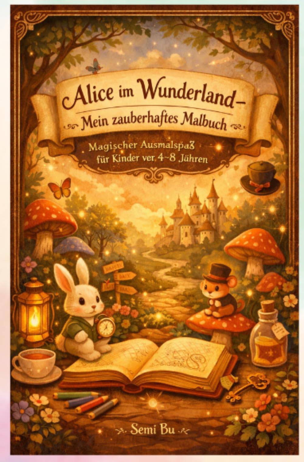 Alice im Wunderland – Mein zauberhaftes Malbuch: Magischer Ausmalspaß für Kinder von 4–8 Jahren