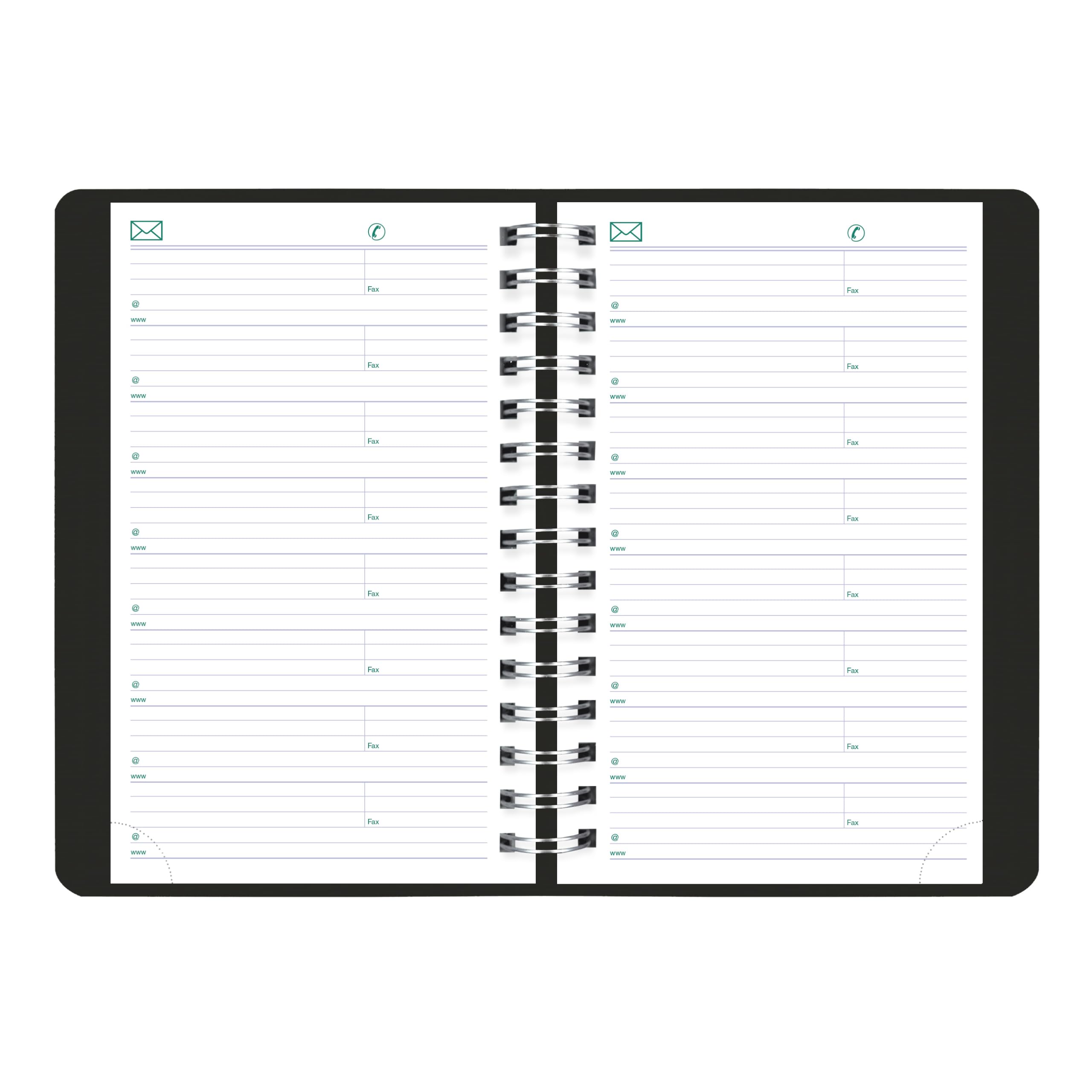 Blueline® Agenda giornaliera 2027, agenda giornaliera, 12 mesi, da gennaio a dicembre, 20,3 x 12,7 cm, nero (C1504W.81)