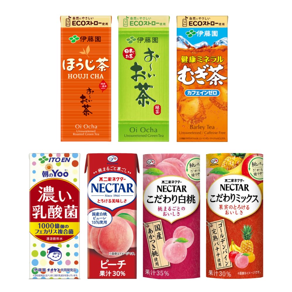 Amazon.co.jp: 伊藤園 紙パック 21種アソート 詰め合わせ PSJBOX 野菜