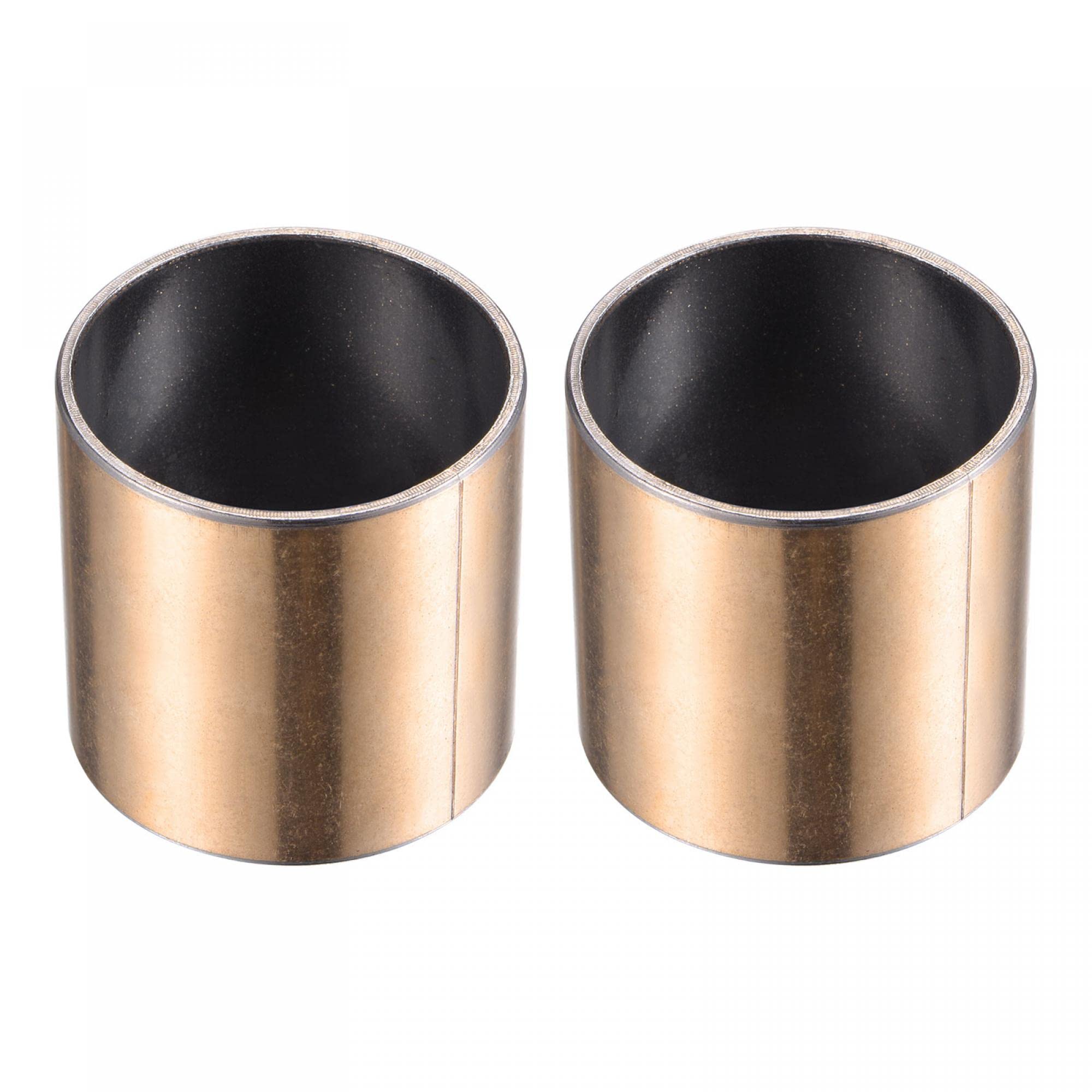 uxcell Sleeve Bearing 40mm Bore 44mm OD 45mm Length Plain Bearings Wrapped Oilless Bushings 2pcs