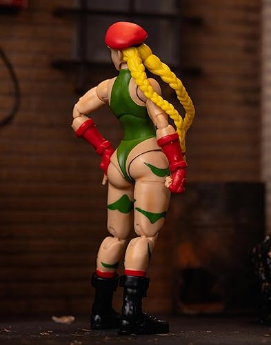 Miniatura 4 de Jada Toys Figura de acción Street Fighter II Cammy - Figura de acción coleccionable a escala 112 - Incluye cabezas, manos y accesorios