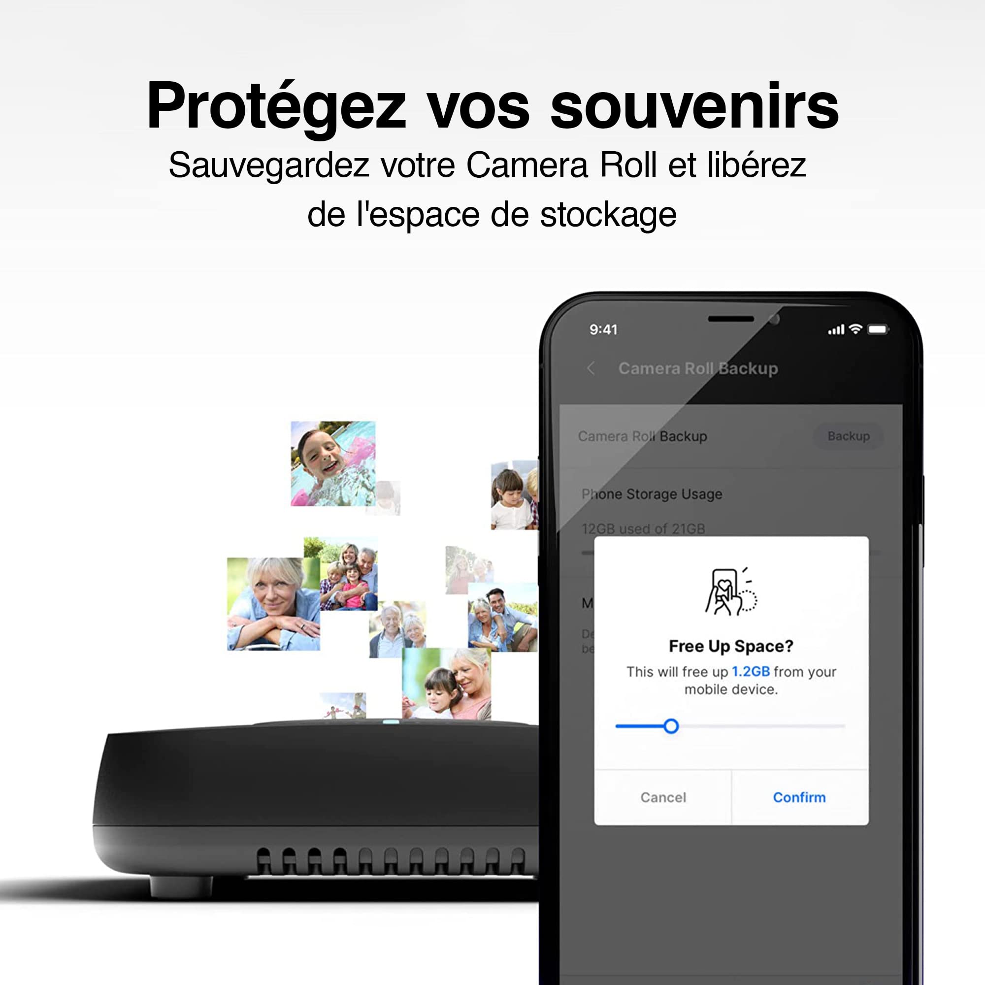 Dispositif de Stockage Cloud Personnel pour fichiers multimédias de données, SSD Haute Vitesse intégré de 512 Go avec Stockage USB, Compatible Plex et Home Assistant/iOS/Android/Windows/Mac