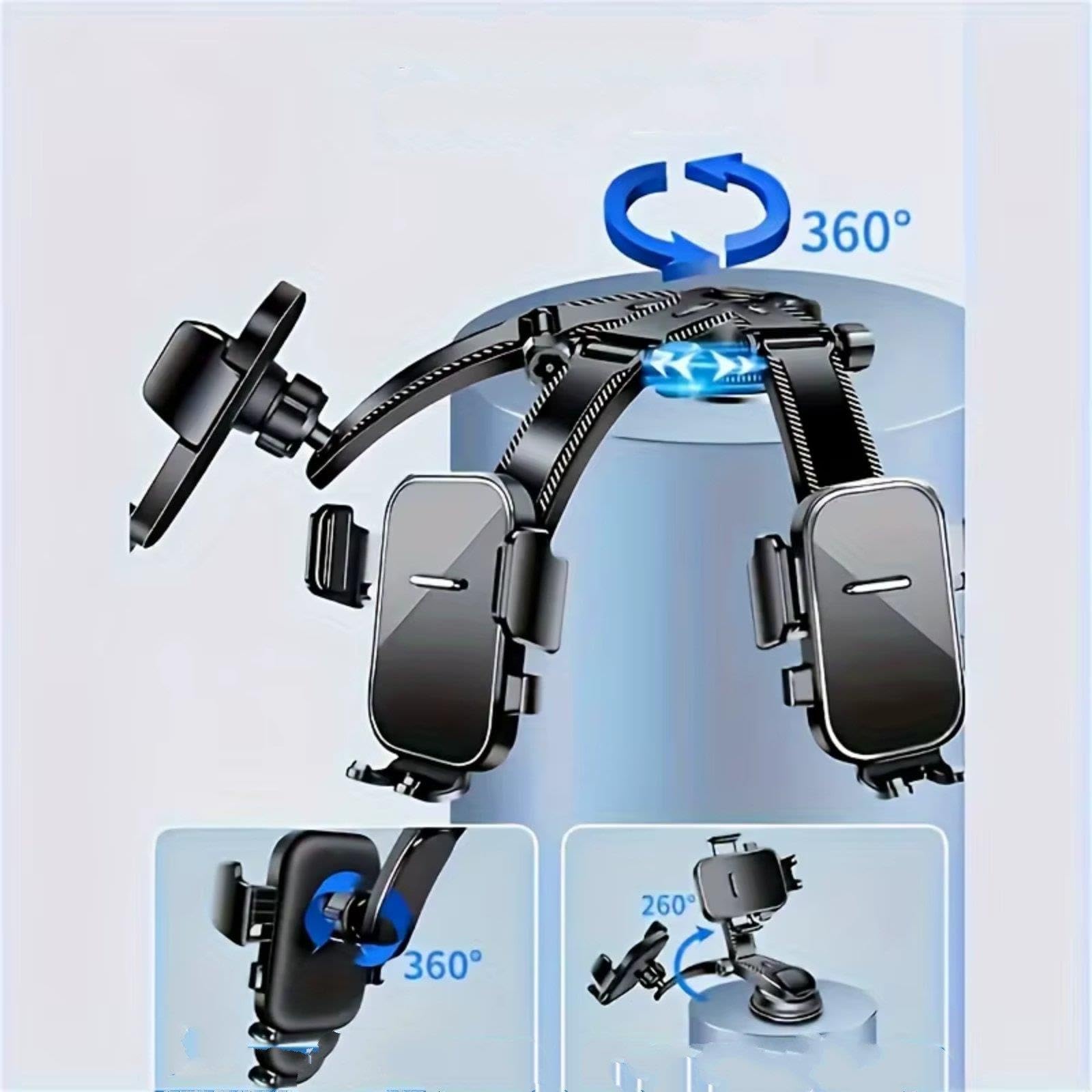 Supporto Telefono Auto Supporto Cruscotto Smartphone Con Estensione