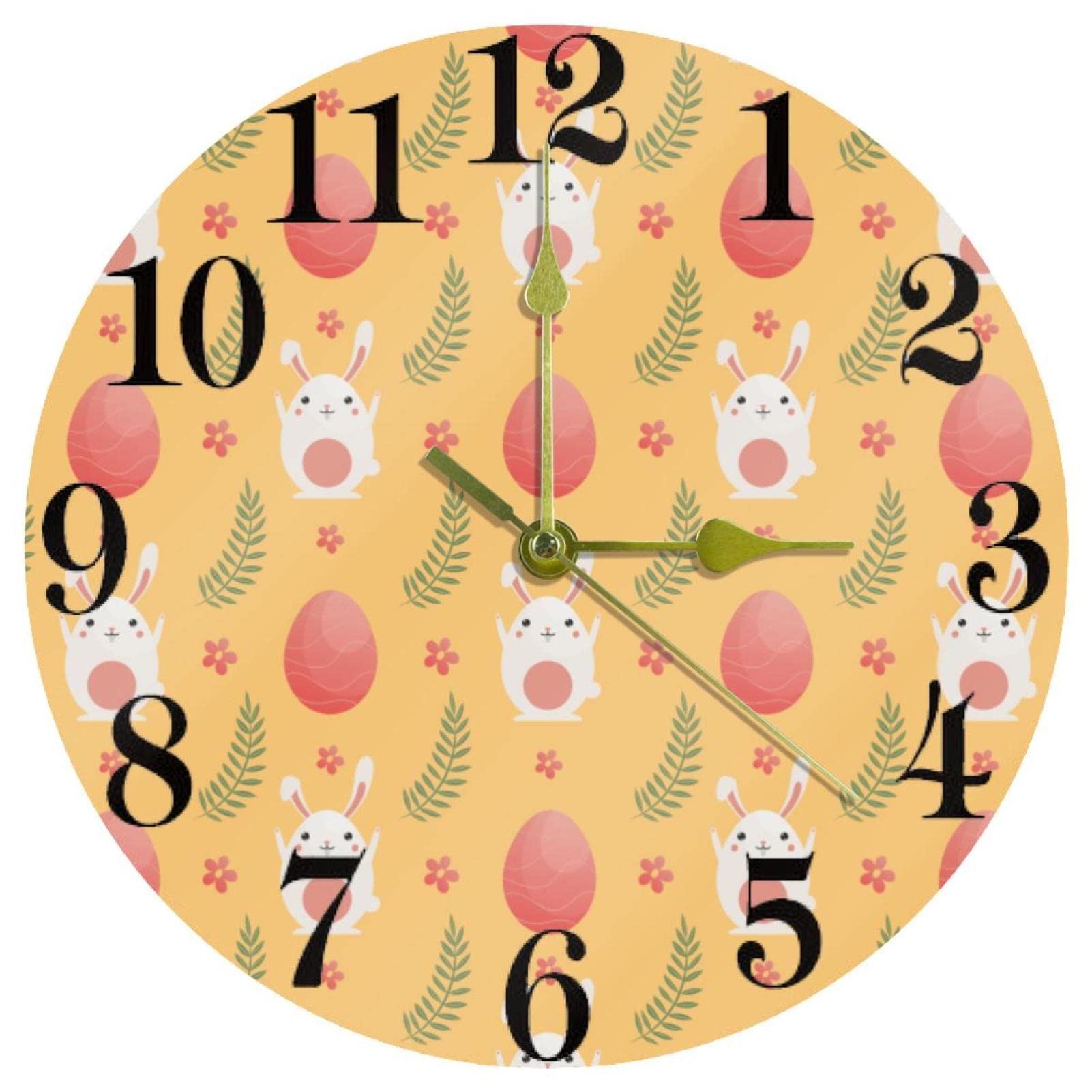 Horloge murale à quartz pour cuisine et bureau au design épuré